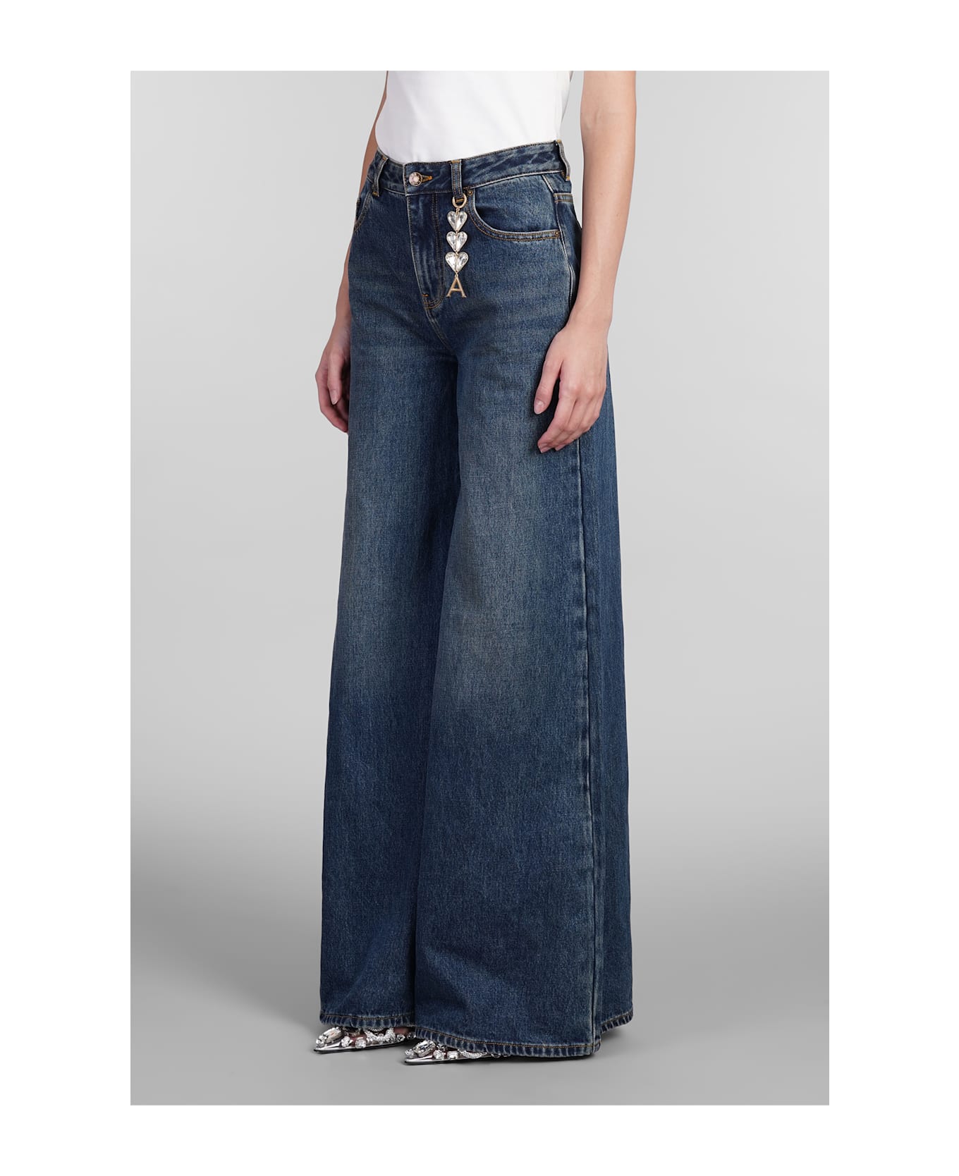 AREA Jeans In Blue Cotton - blue