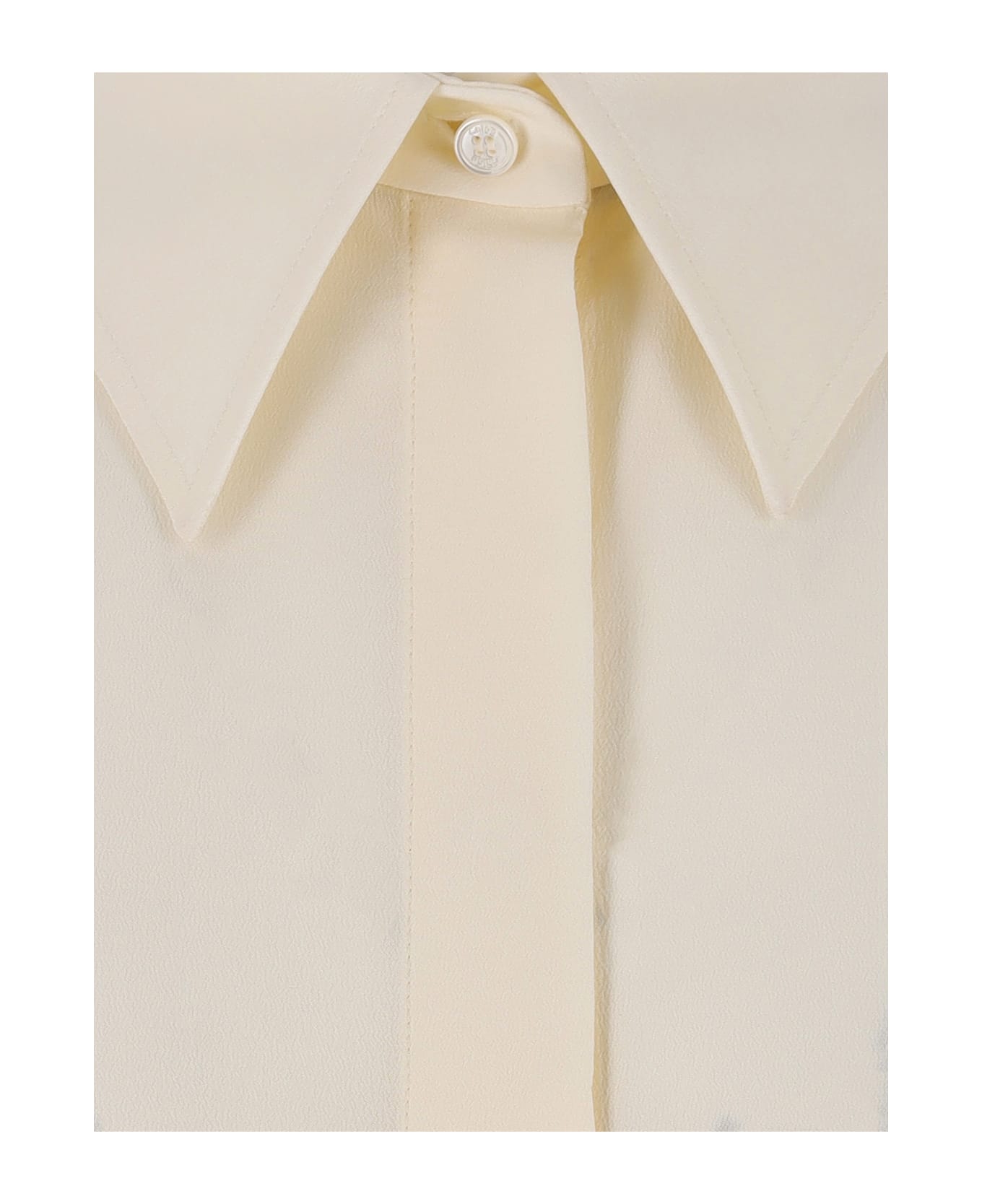 Chloé Ruffle Detail Shirt - Cream