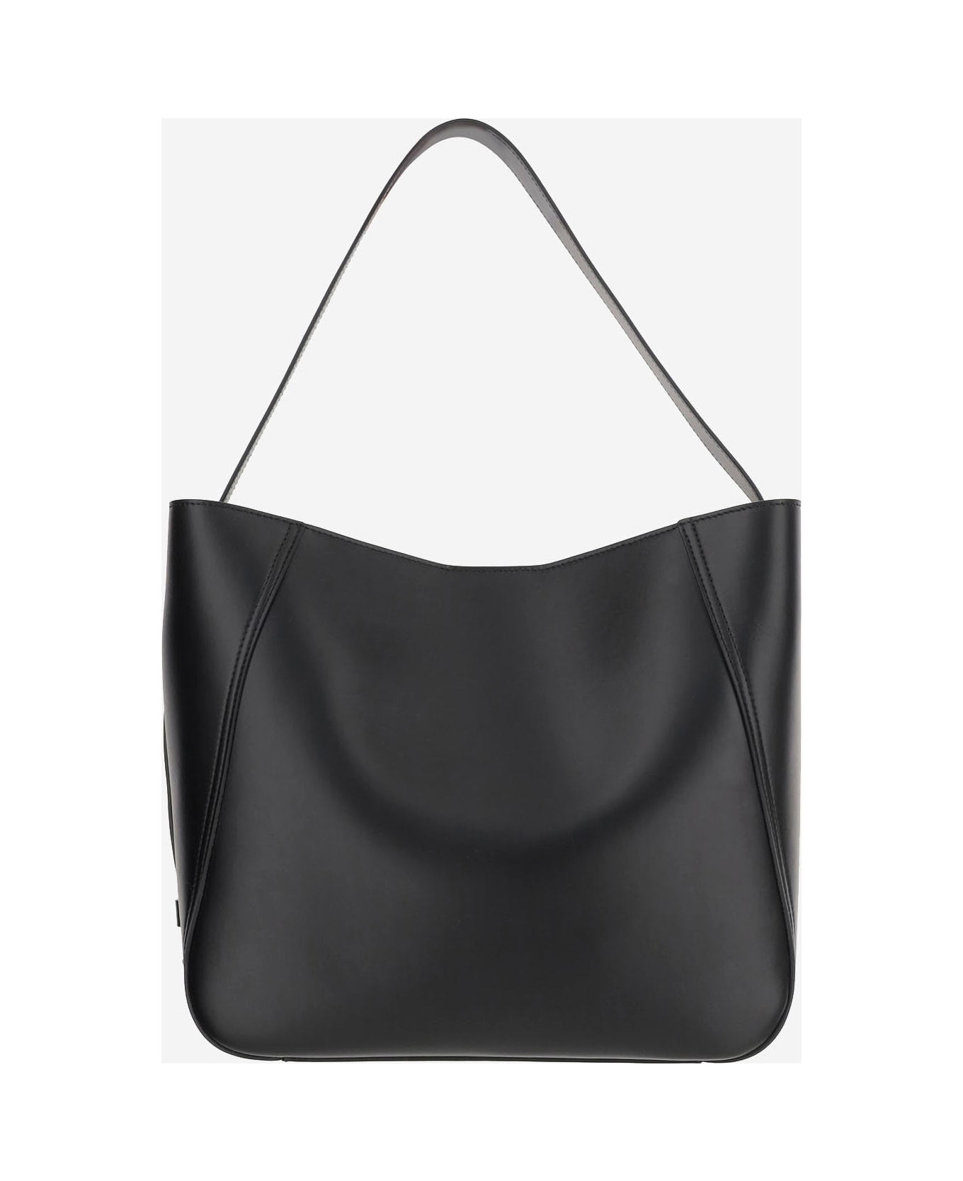 Armarium 7 Days Lambskin Leather Tote Bag - Black