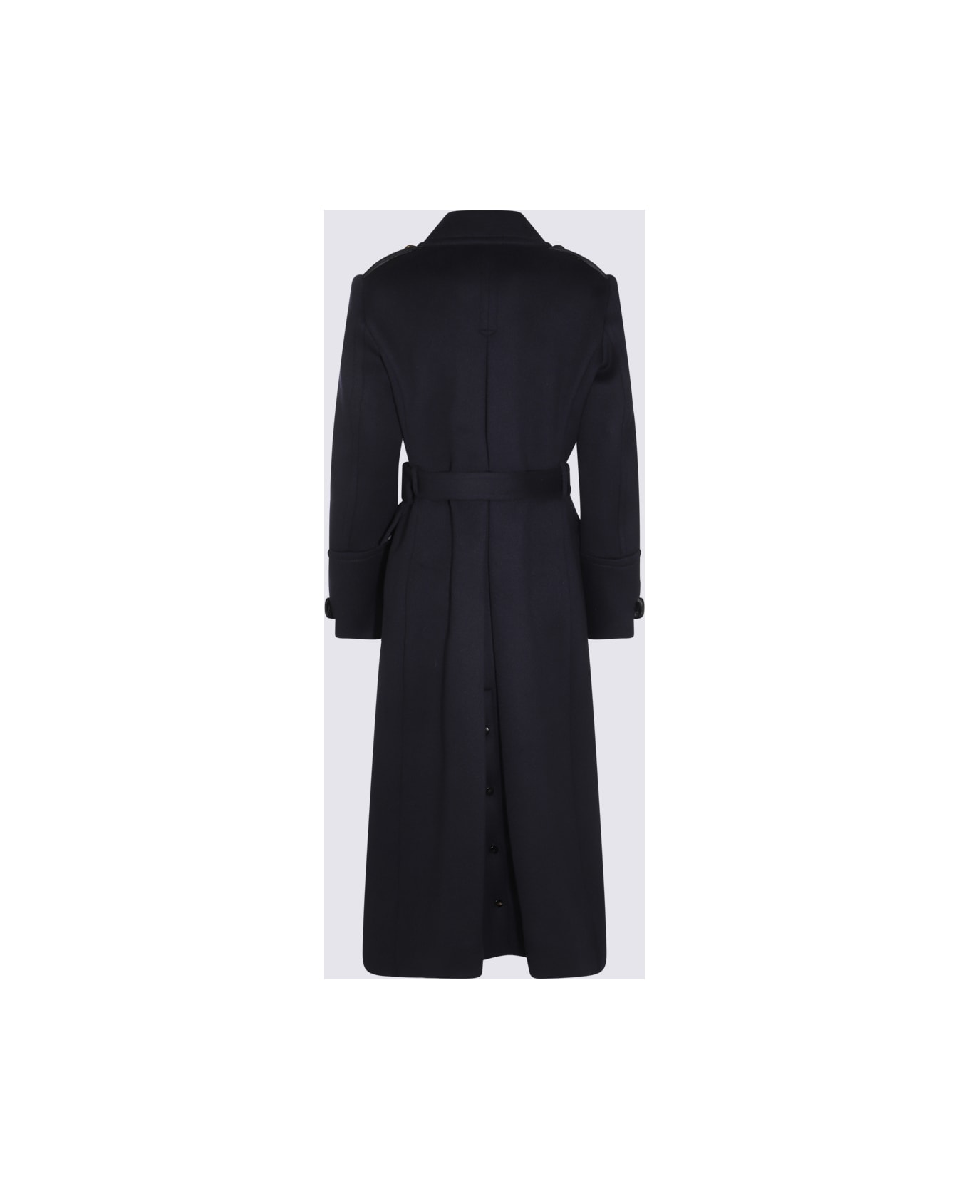 Tom Ford Dark Blue Wool Coat - NAVY