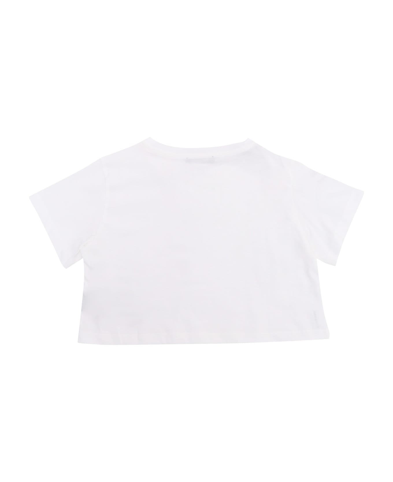 Balmain White Cropped T-shirt - WHITE