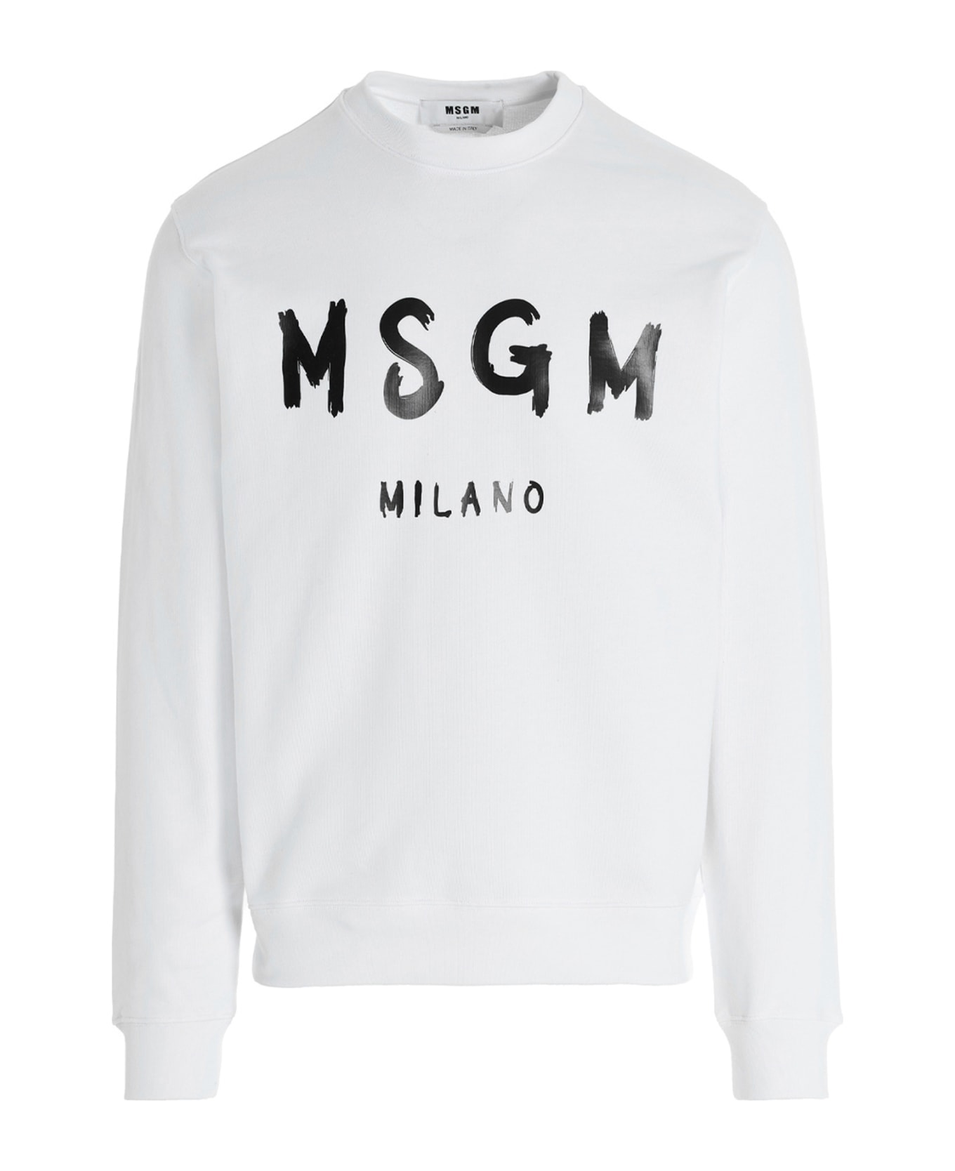 MSGM Logo Sweatshirt - White/Black