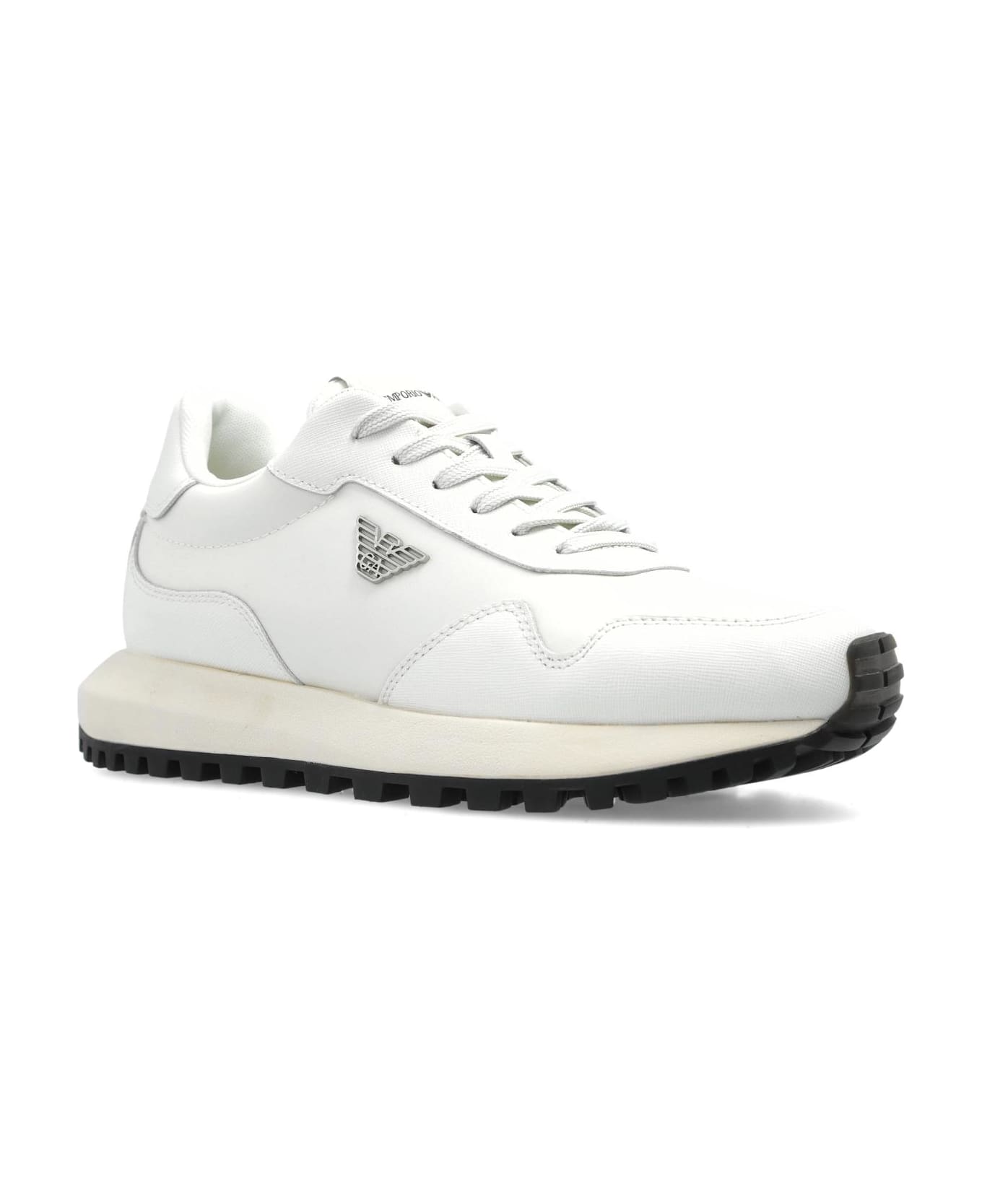 Emporio Armani Sneakers With Logo - White