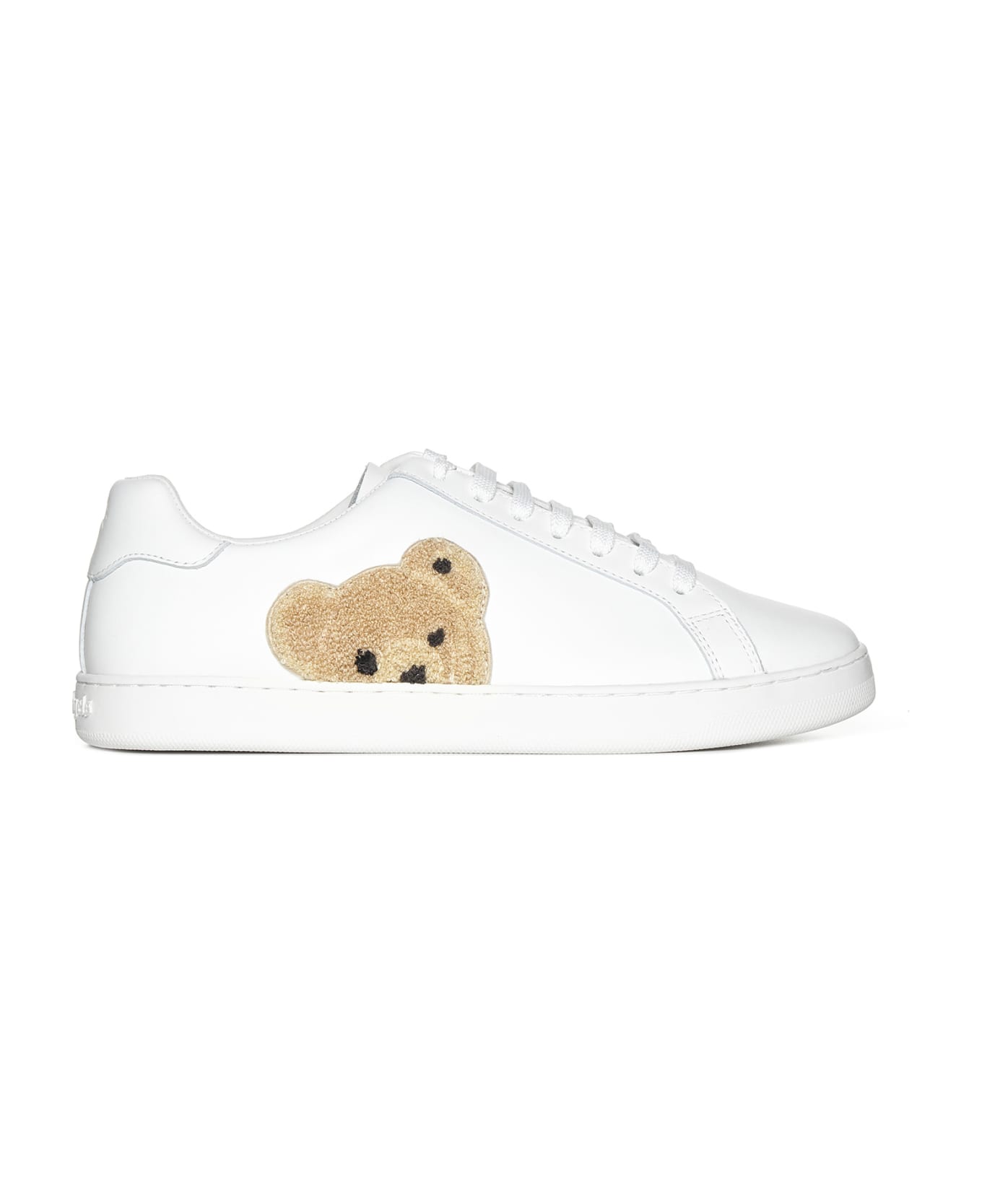 Palm Angels 'new Teddy Bear' Leather Sneakers - White