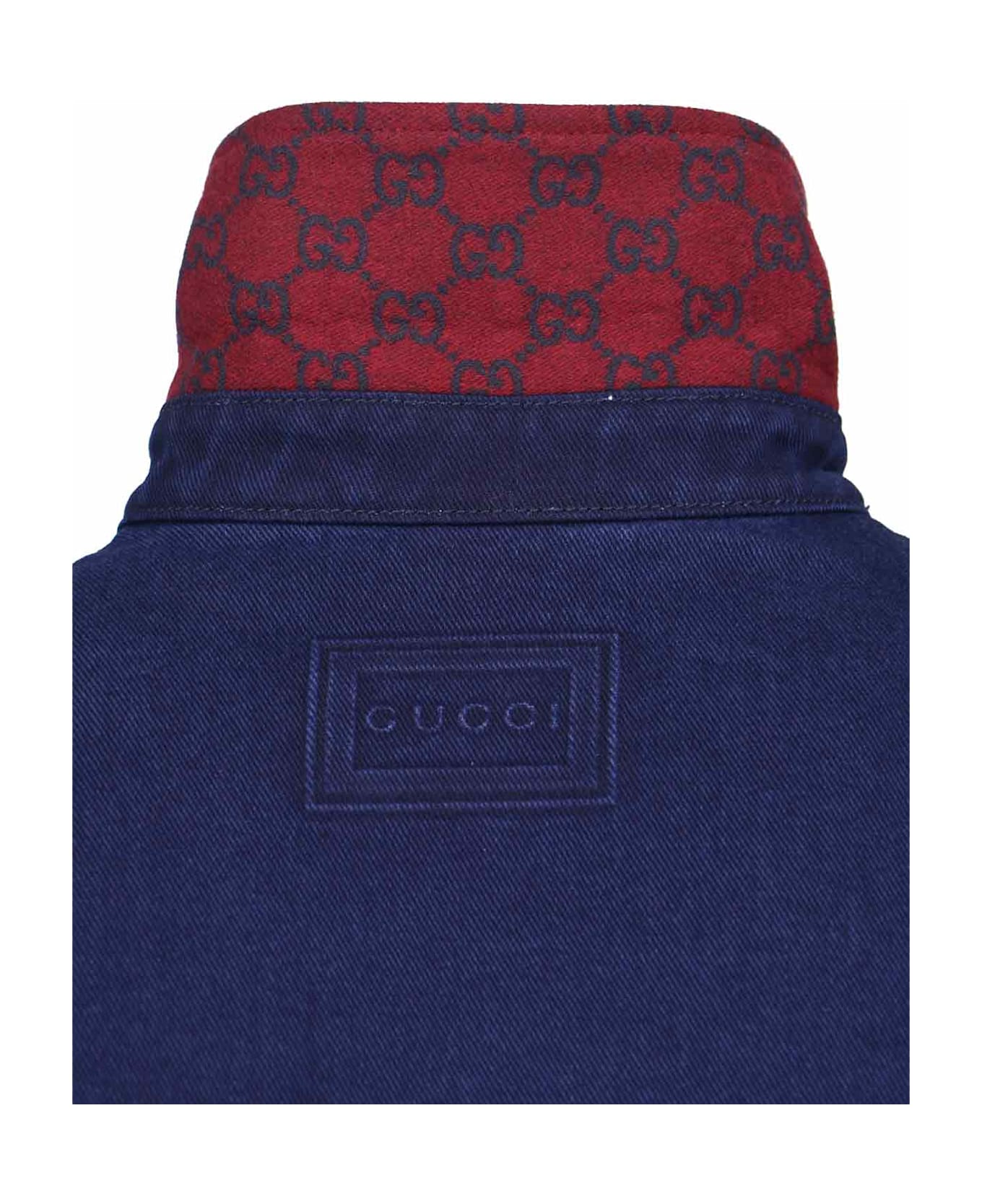 Gucci Reversible Denim And Flannel Shirt - Blue