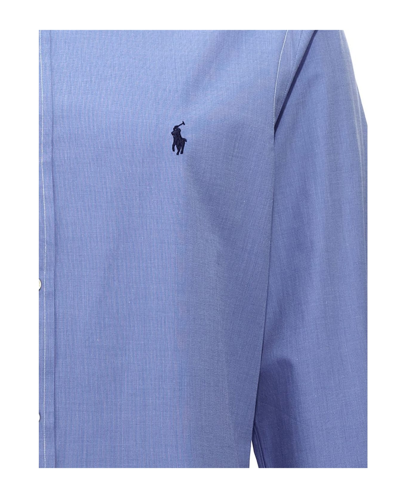 Ralph Lauren Light Blue Stretch-cotton Shirt - Blue