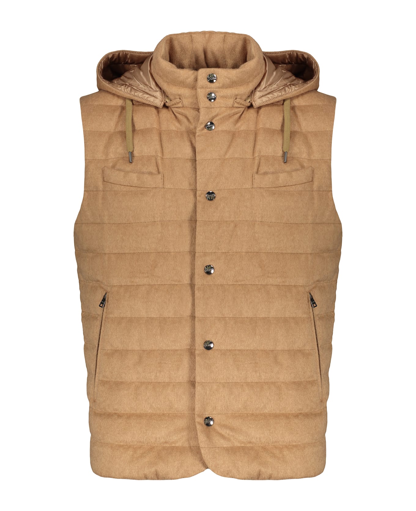 Herno Hooded Bodywarmer - Camel