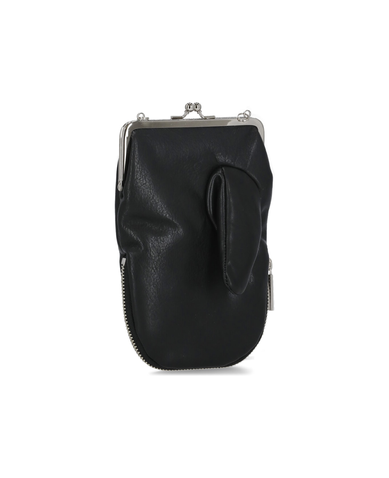 Yohji Yamamoto Leather Pochette - Black