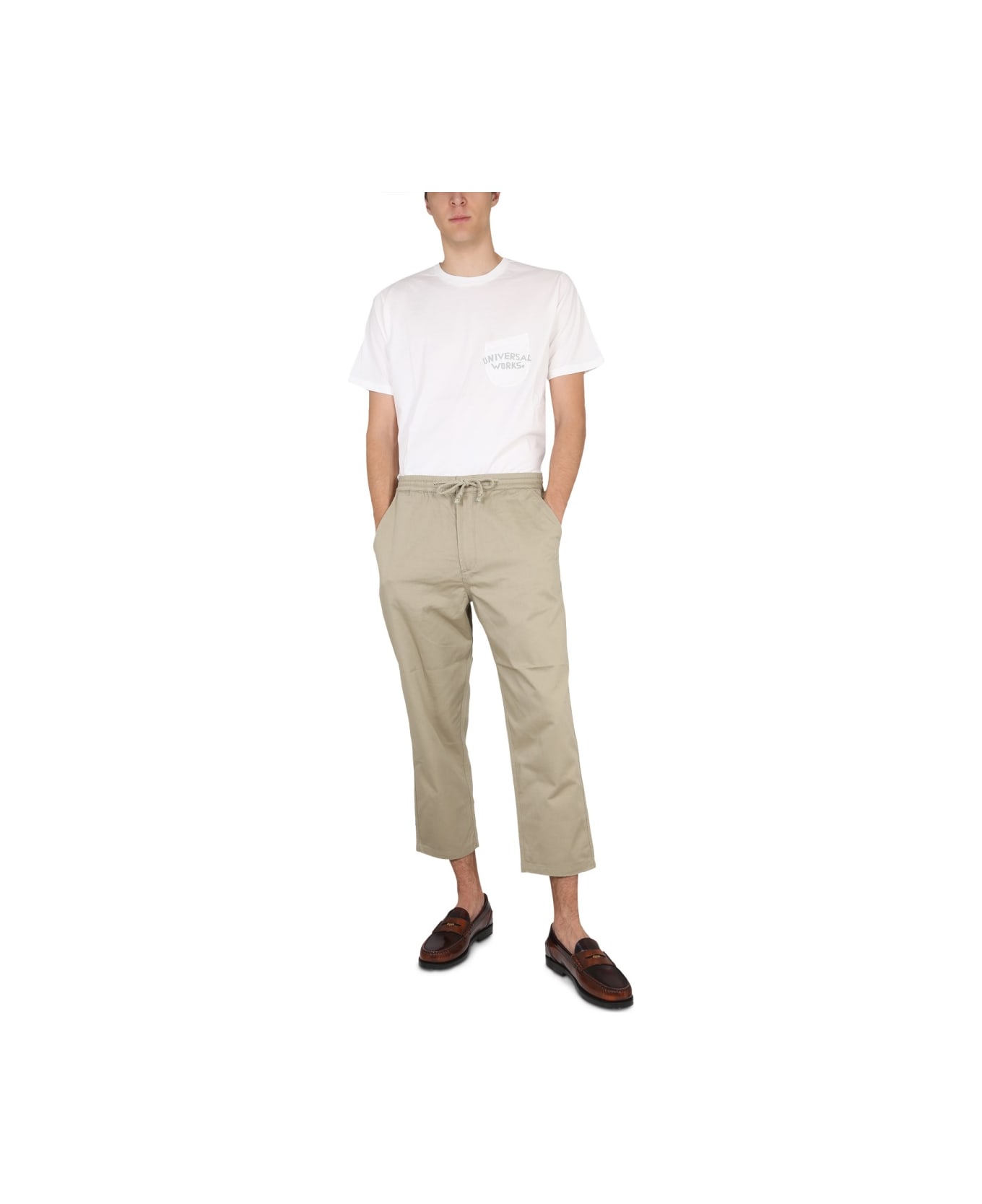 Universal Works Cropped Fit Pants - BEIGE ボトムス