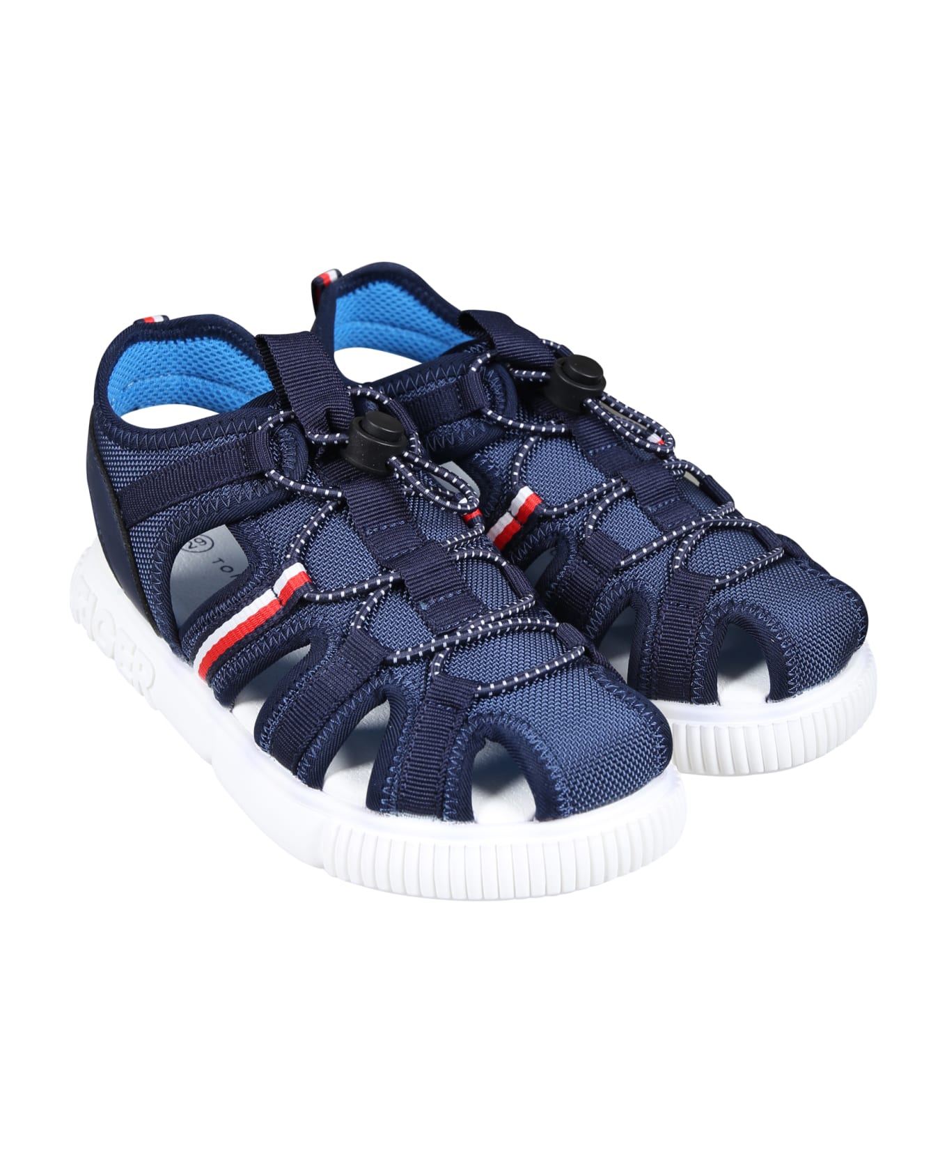 Tommy Hilfiger Blue Sandals For Kids With Logo - Blue