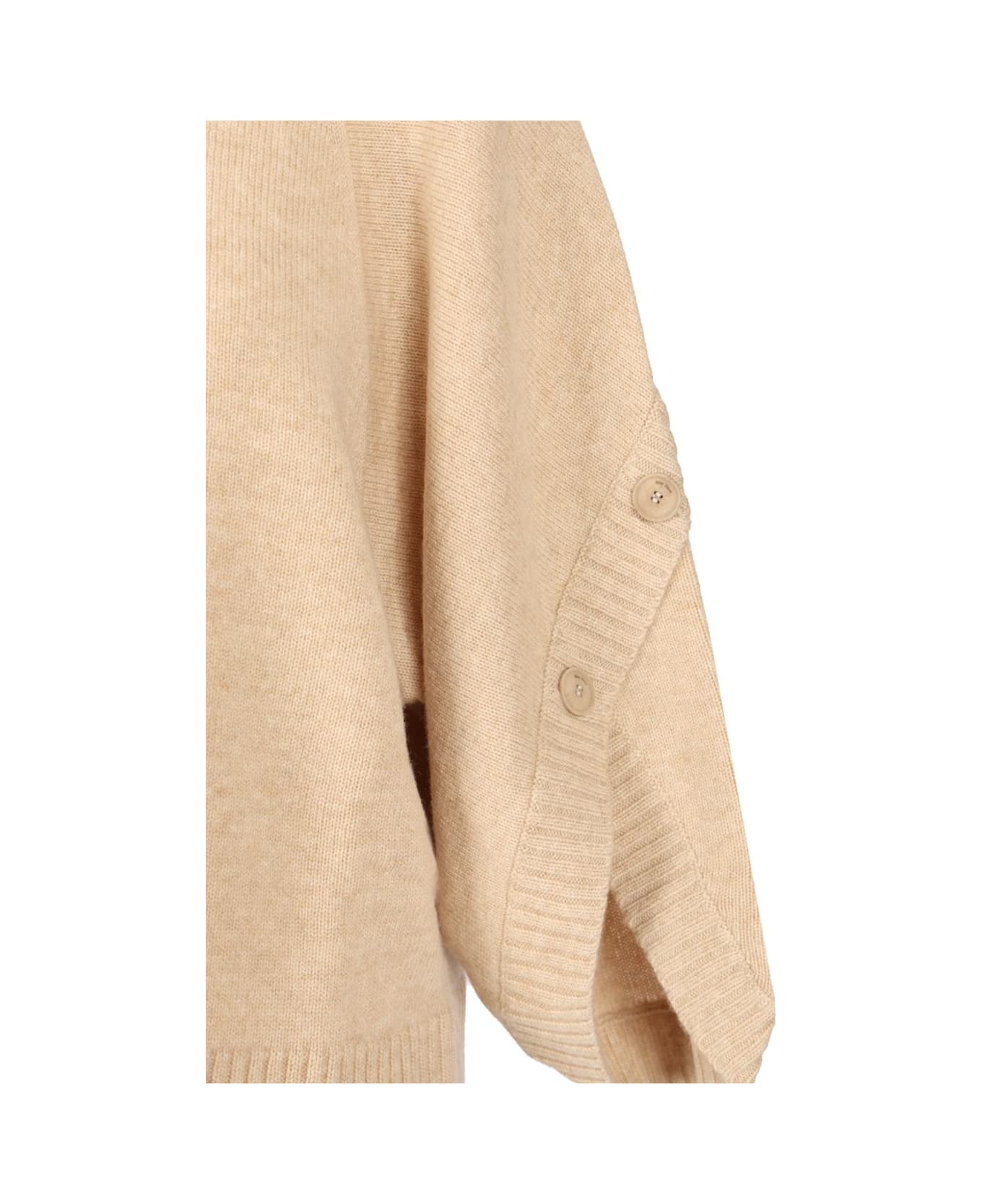 Max Mara Oversized Wool And Cashmere Sweater - BEIGE