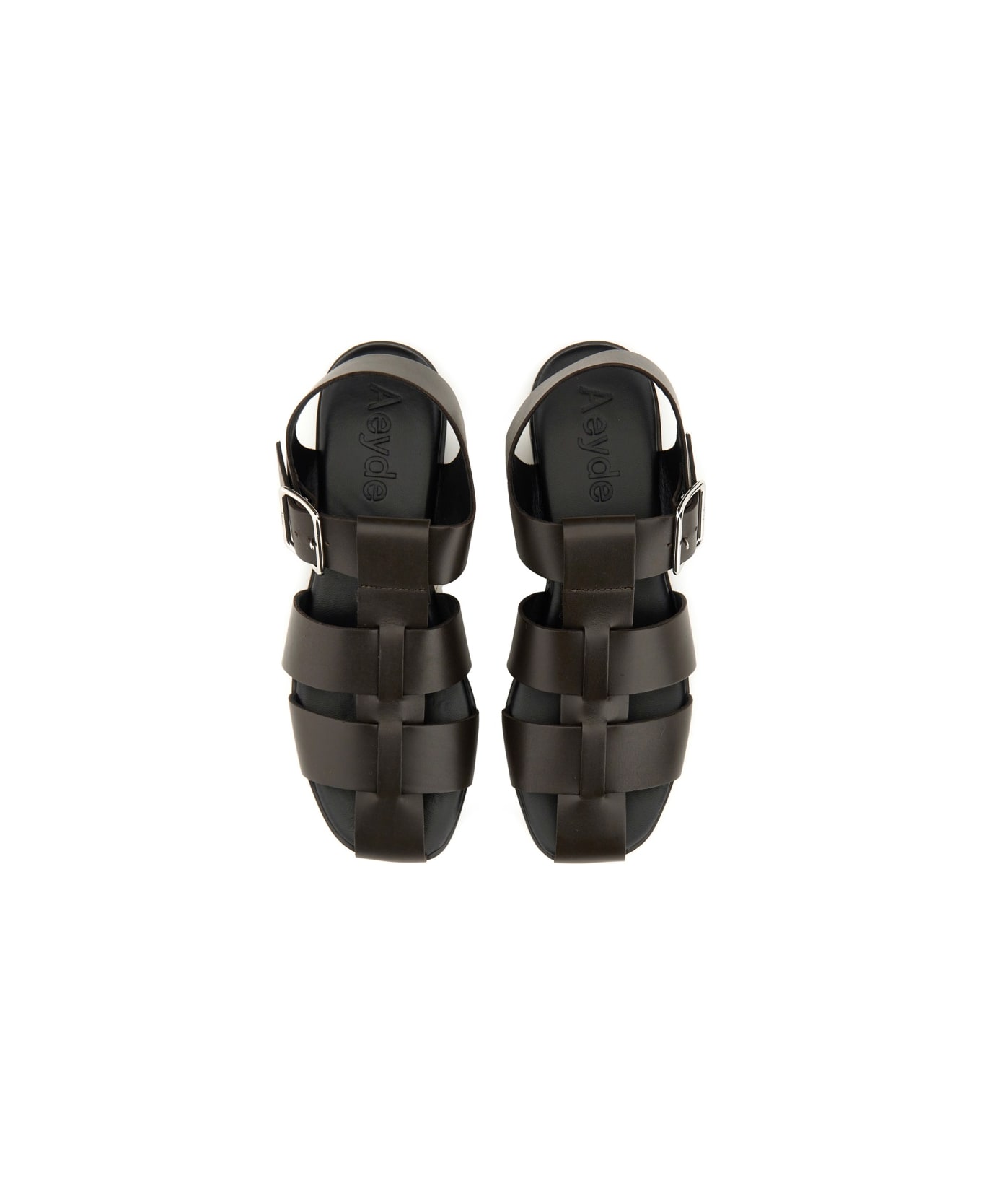 aeyde Sandalo "whit" - DARK BROWN