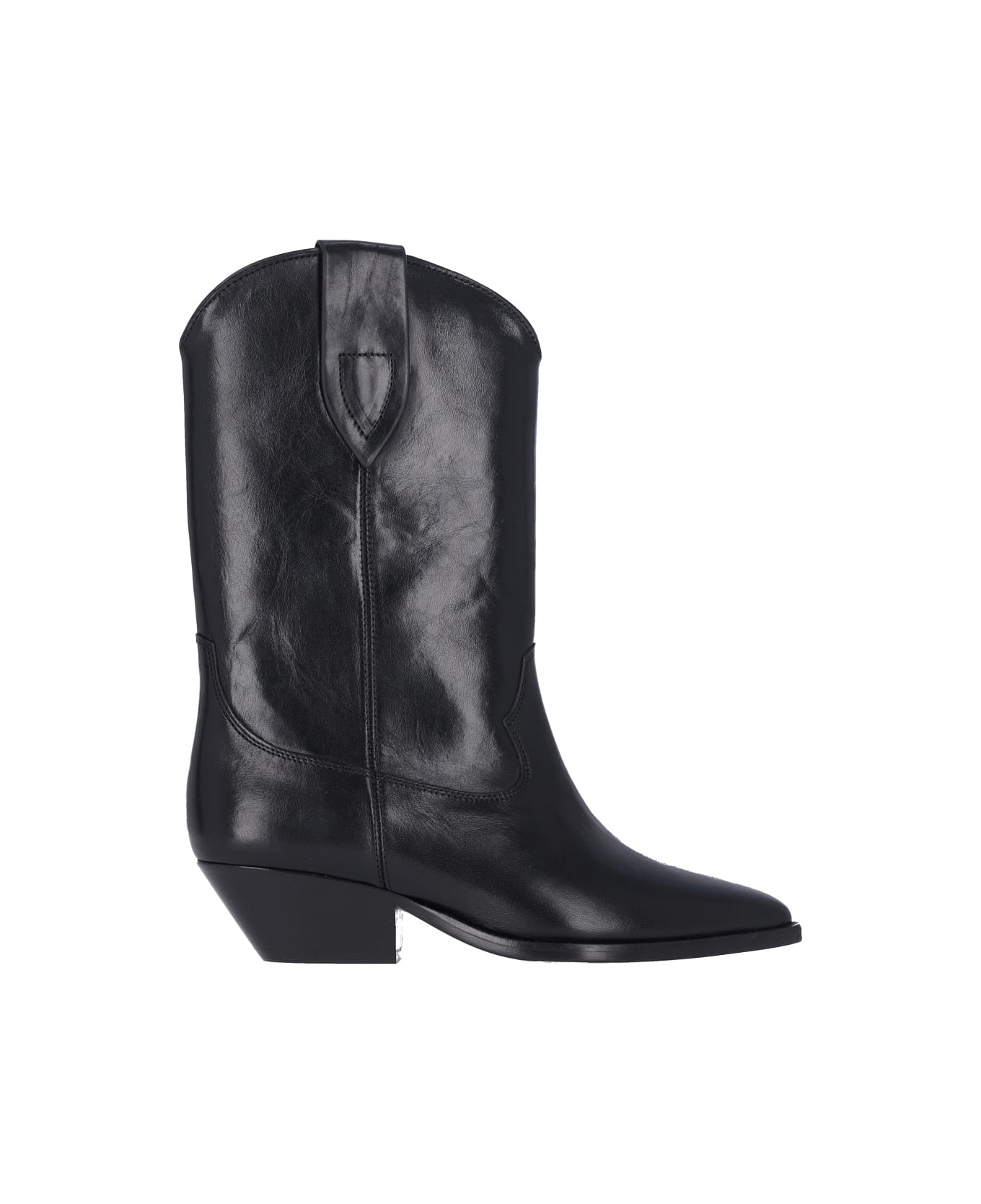 Isabel Marant Pointed Toe Block Heeled Ankle Boots - Black