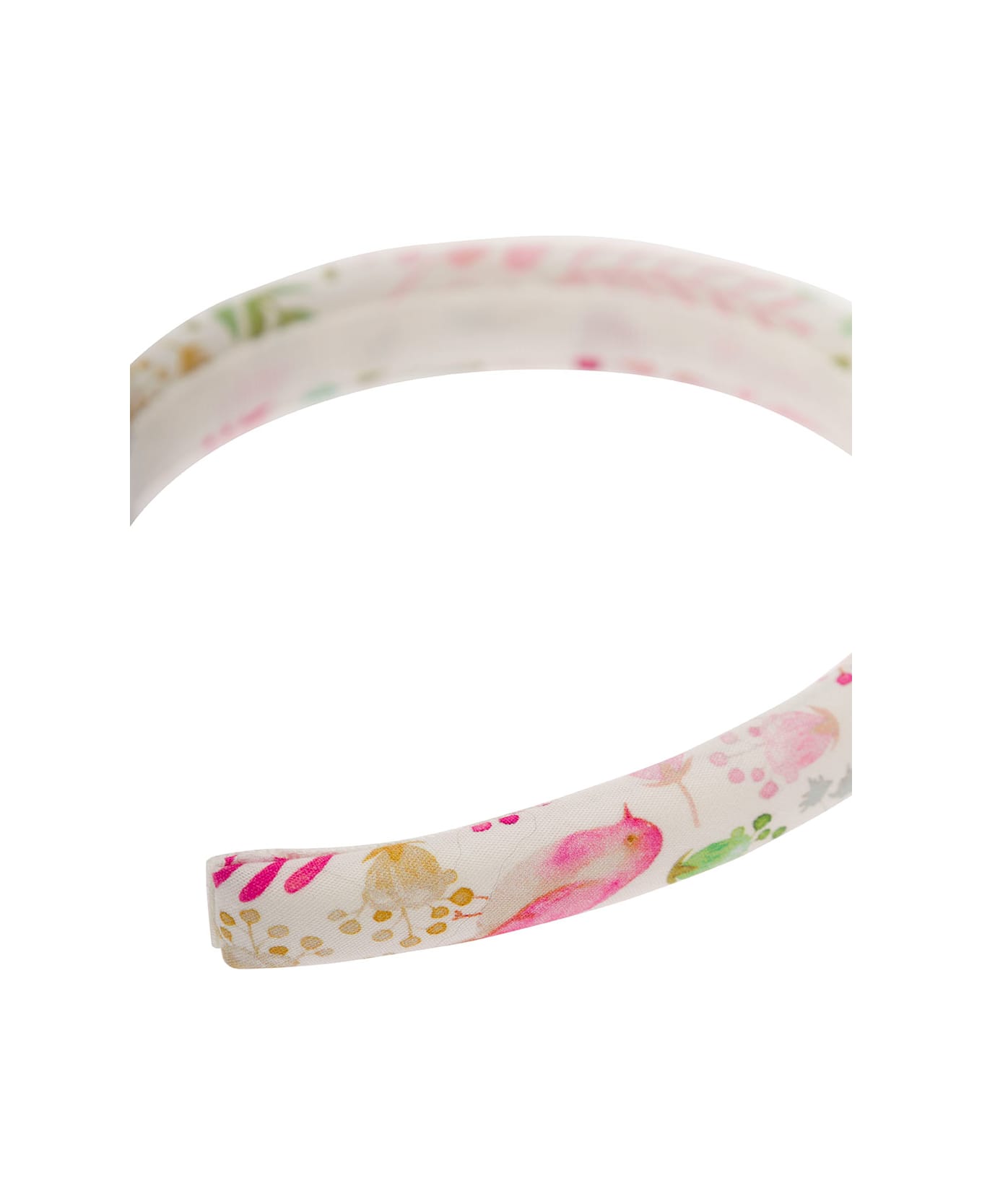Il Gufo Multicolor Handband With Pattern In Cotton Girl - Pink アクセサリー＆ギフト