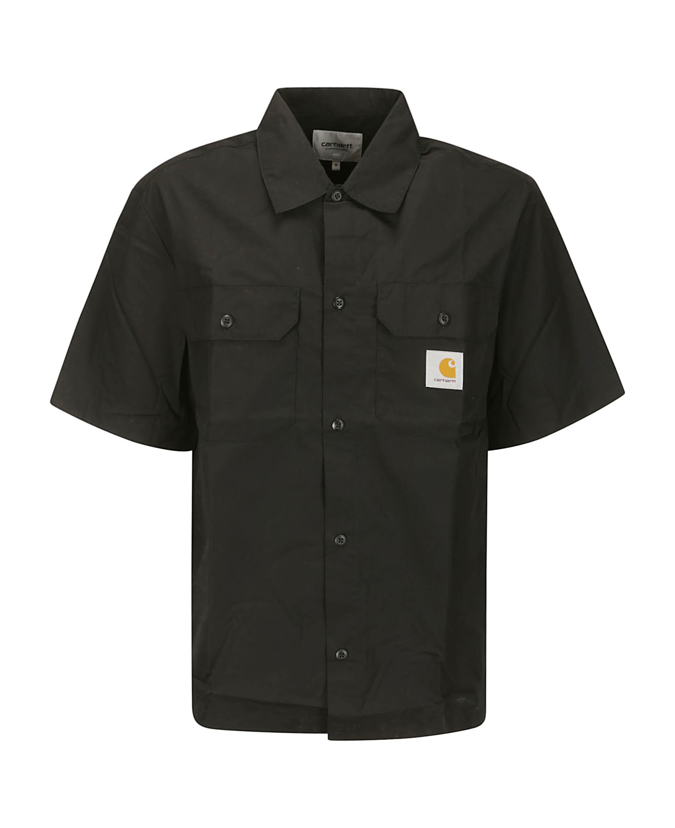 Carhartt S/s Craft Shirt Polyester/cotton Poplin - BLACK