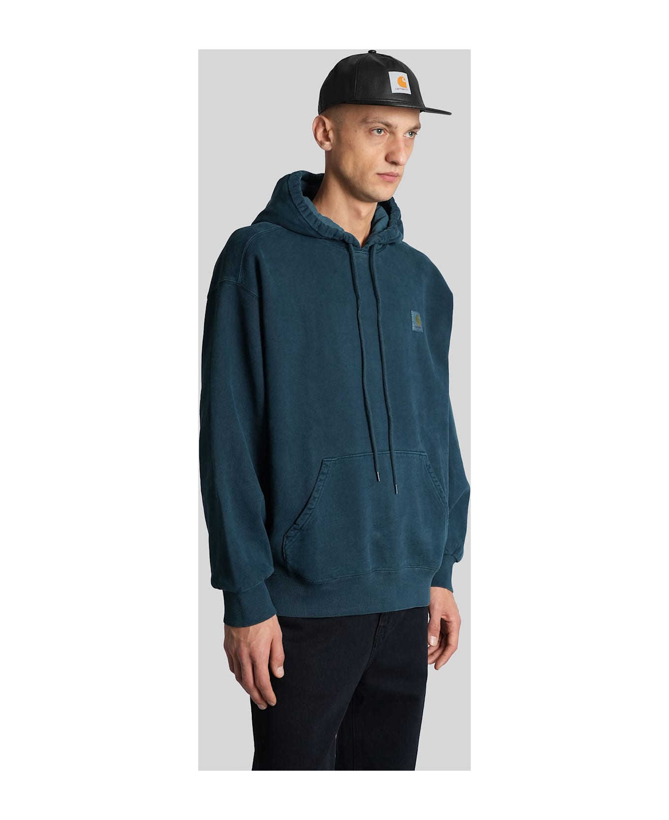 Carhartt Hooded Vista Sweat Sweatshirt In Green Cotton - green