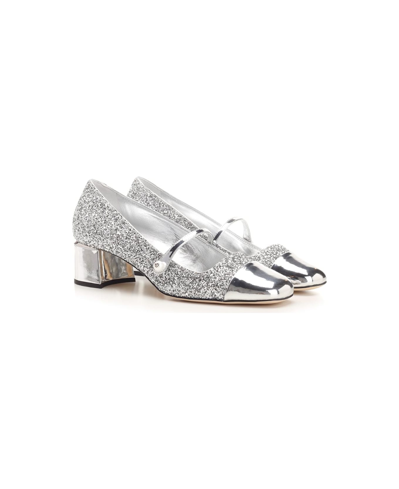 Jimmy Choo "elisa" Mary Jane - Silver