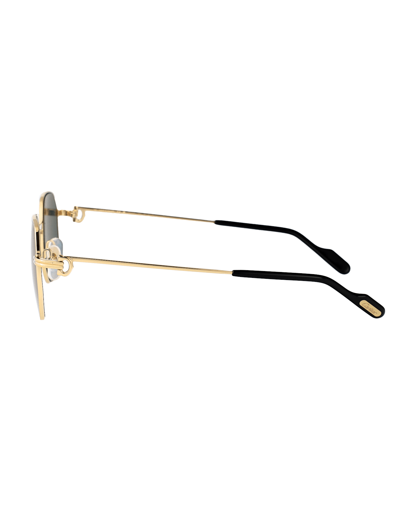 Cartier Eyewear Ct0500s Sunglasses - GOLD GOLD GREEN