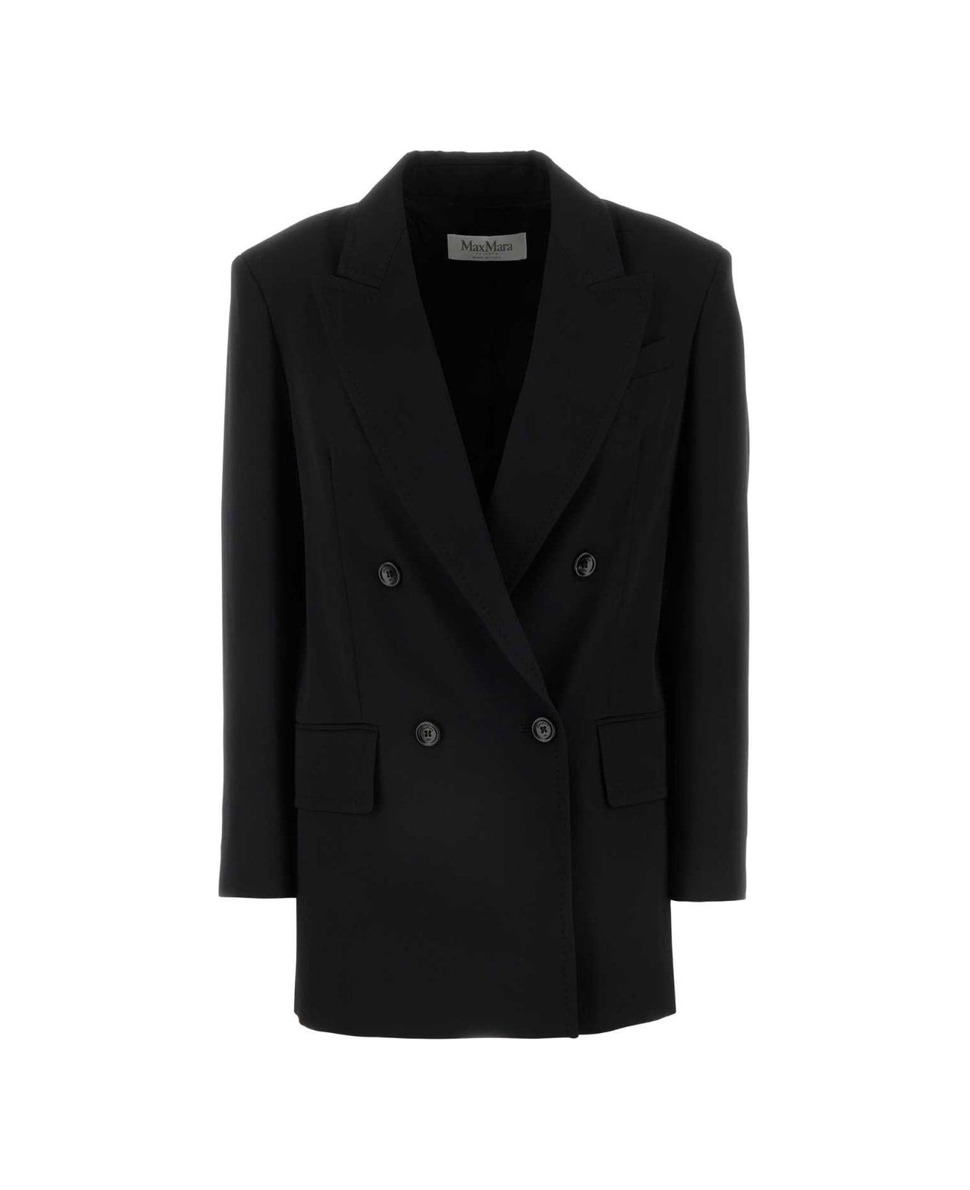 Max Mara Amaca Double-breasted Long-sleeved Jacket Max Mara - NERO