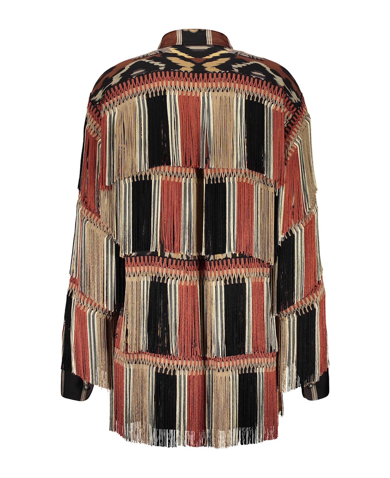 Etro Printed Viscose Shirt - brown