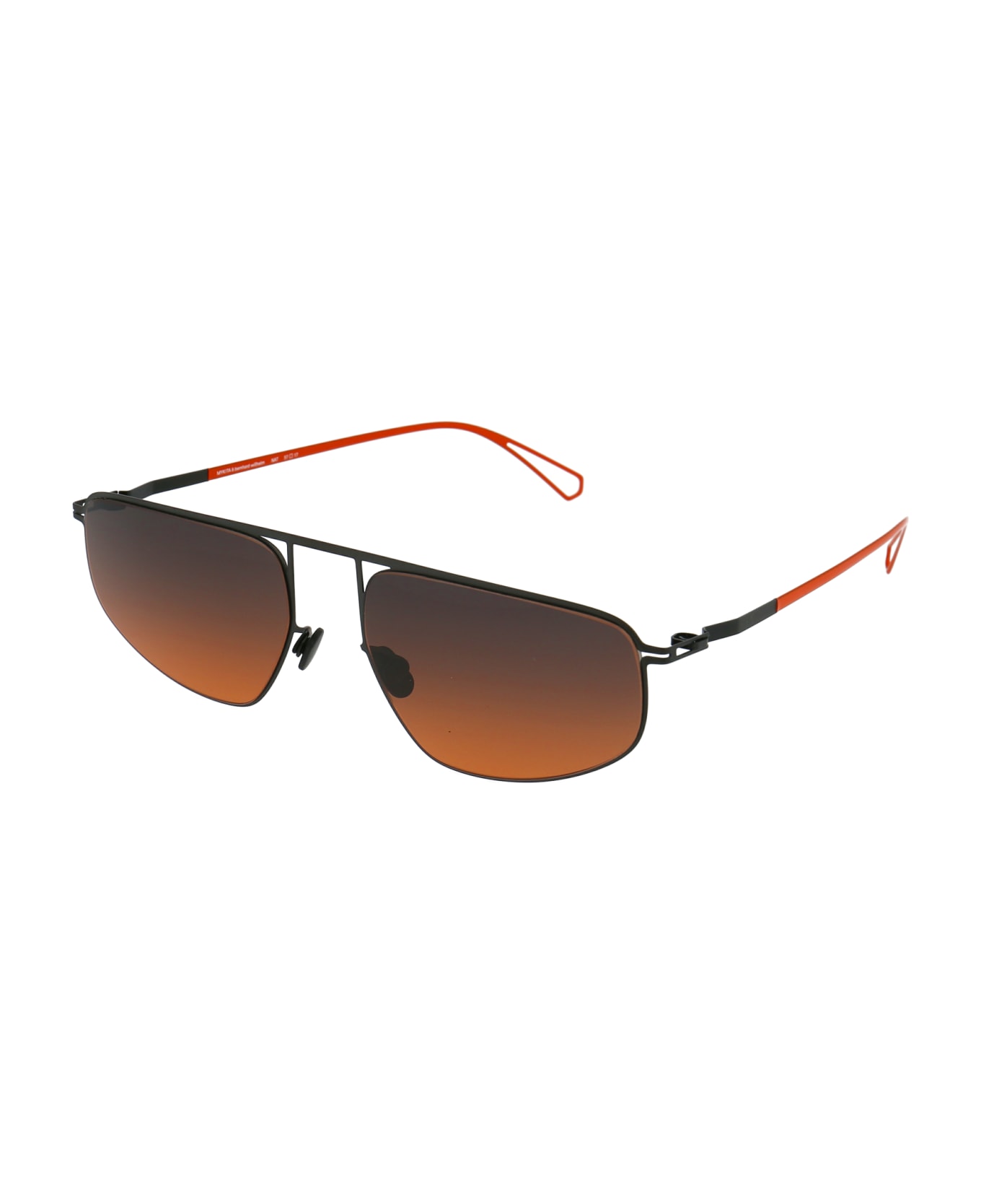 Mykita Nat Sunglasses - 814 C62 Black/POW11 Black Orange Gradien サングラス