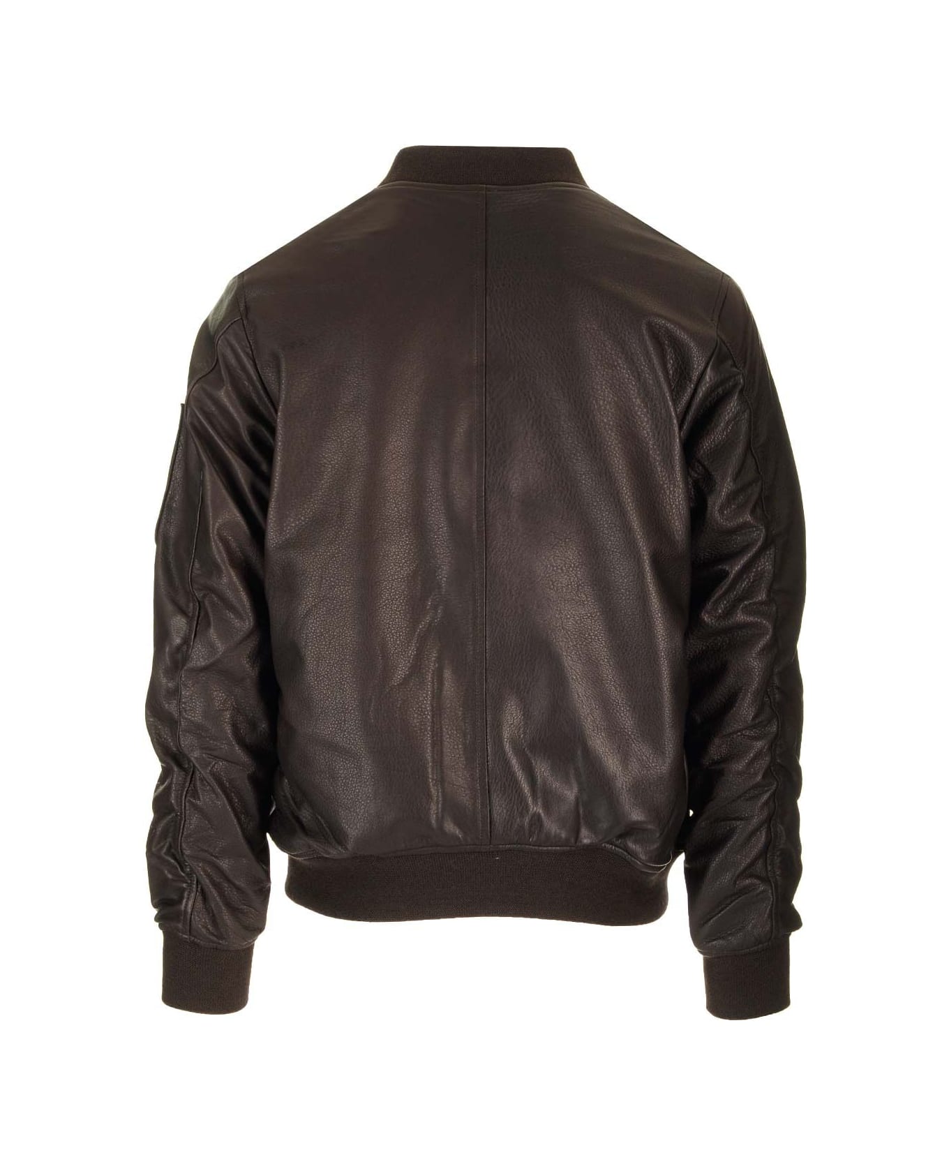 Giorgio Brato Brown Lambskin Bomber Jacket - Brown