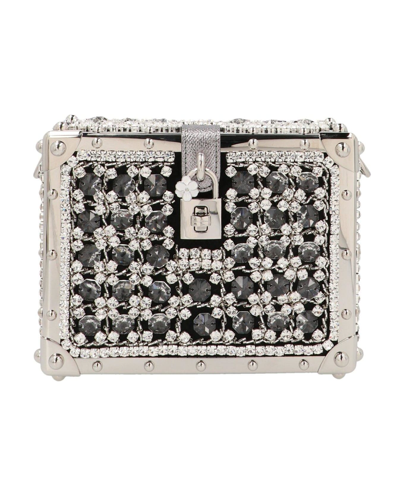 Dolce & Gabbana Embellished Tote Bag - Silver
