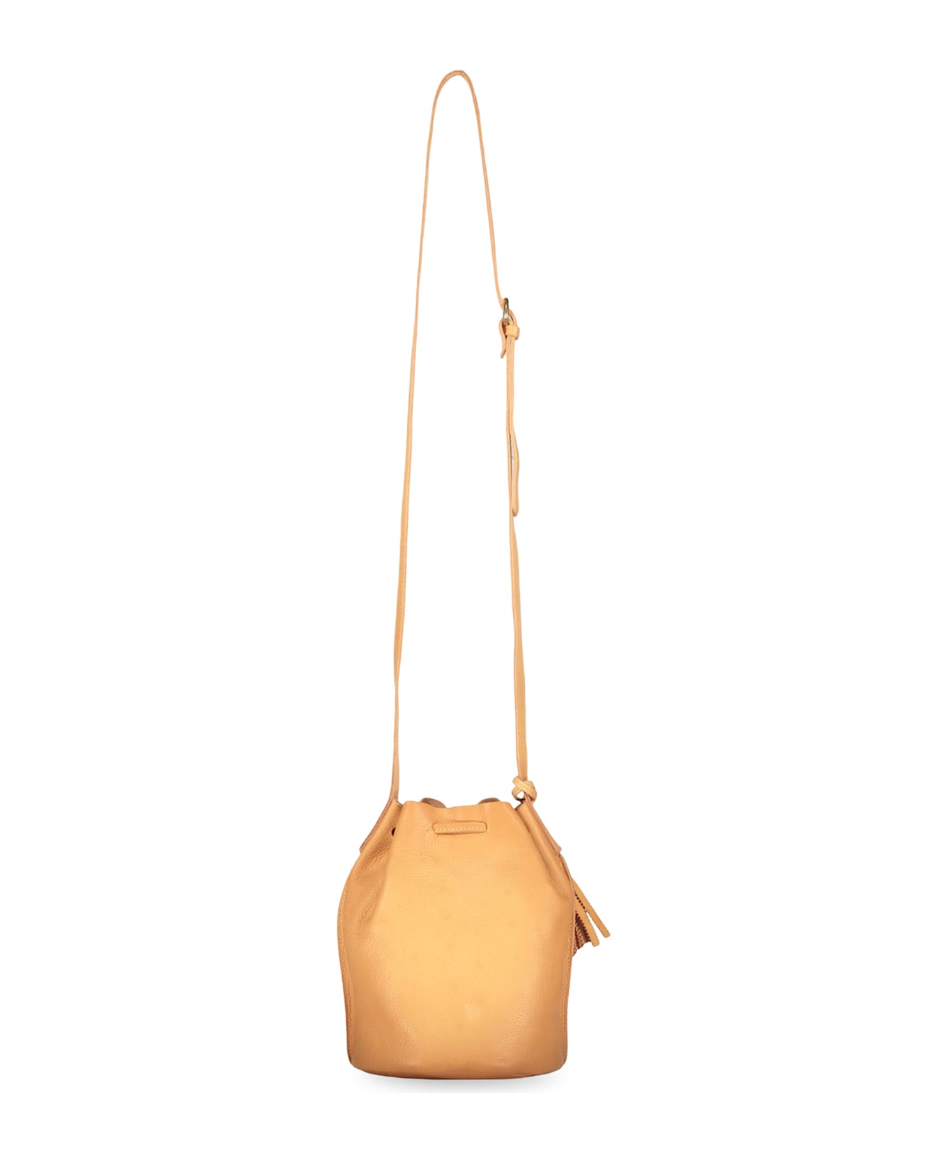 Il Bisonte Leather Bucket Bag - Beige