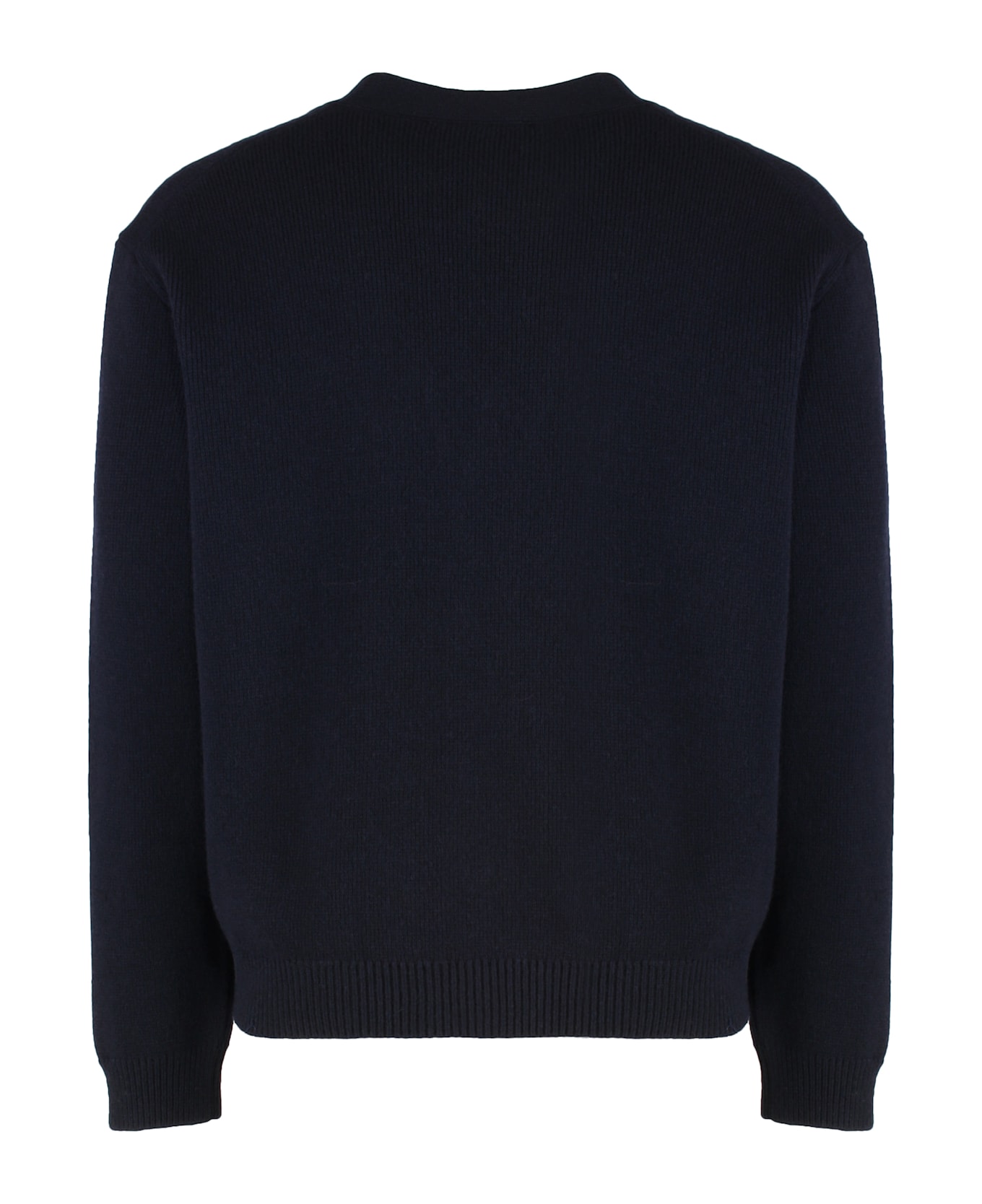 Maison Kitsuné Cardigan In Wool - blue
