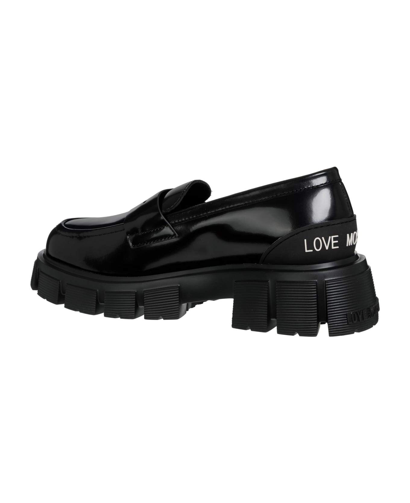 Love Moschino Leather Loafers - Nero