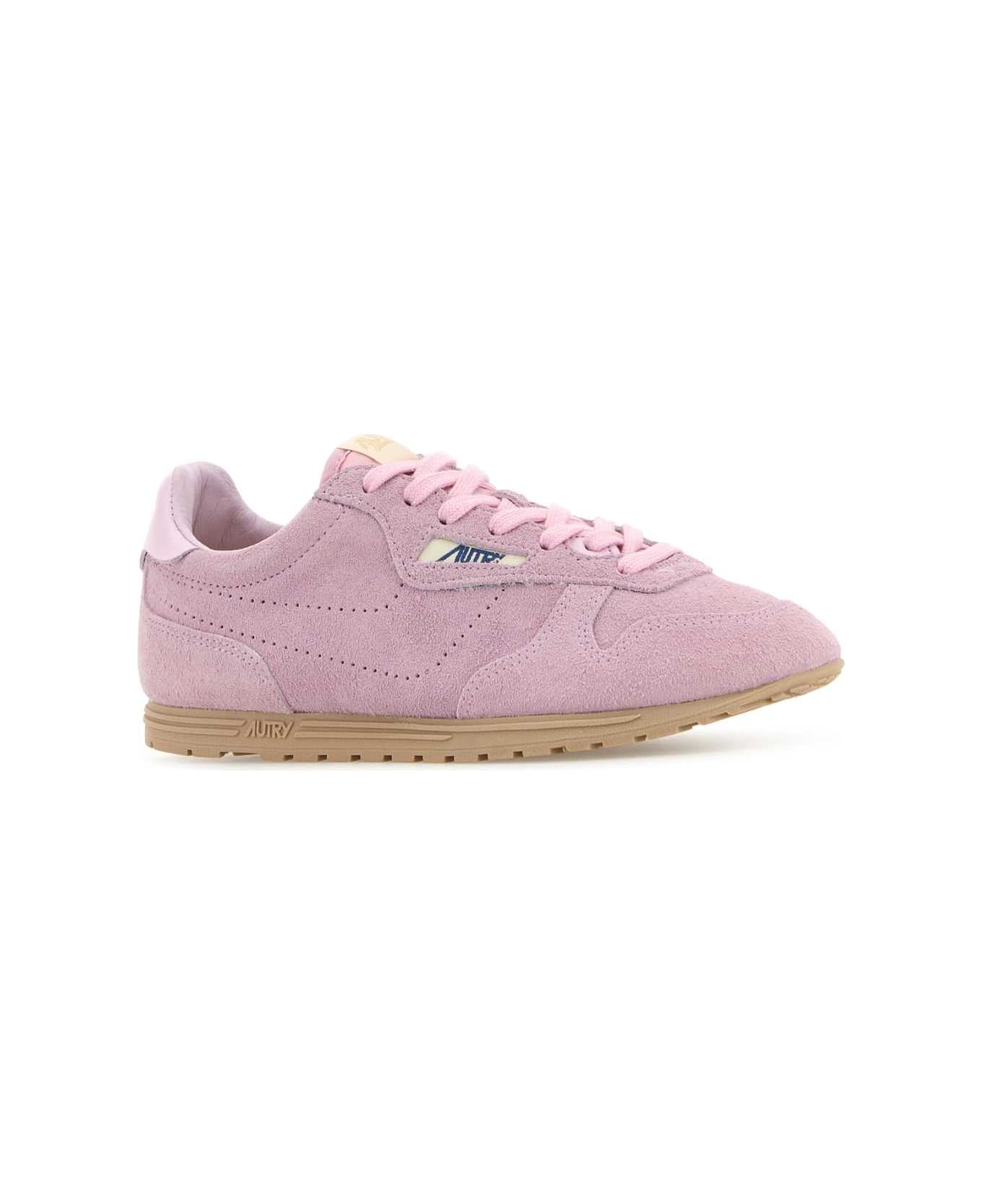 Autry Pink Suede Windspin Sneakers - PB09