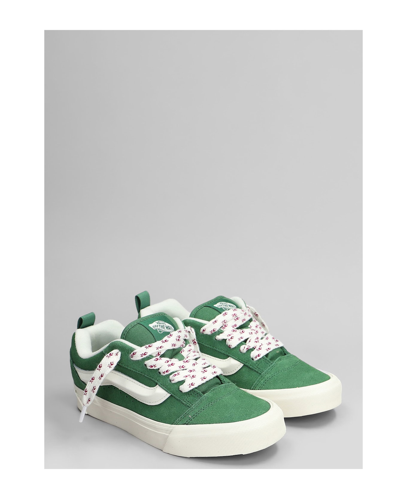 Vans Knu Skool Sneakers In Green Suede - green