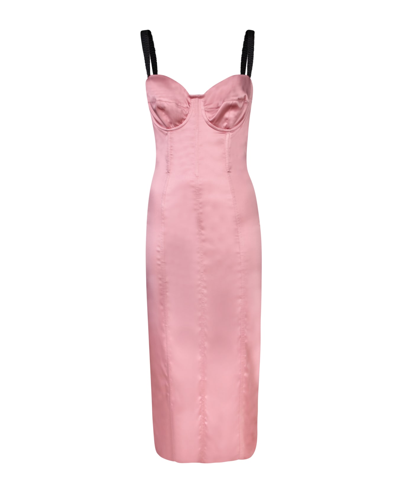 Dolce 
Gabbana Longuette Bustier Pink Dress - Pink