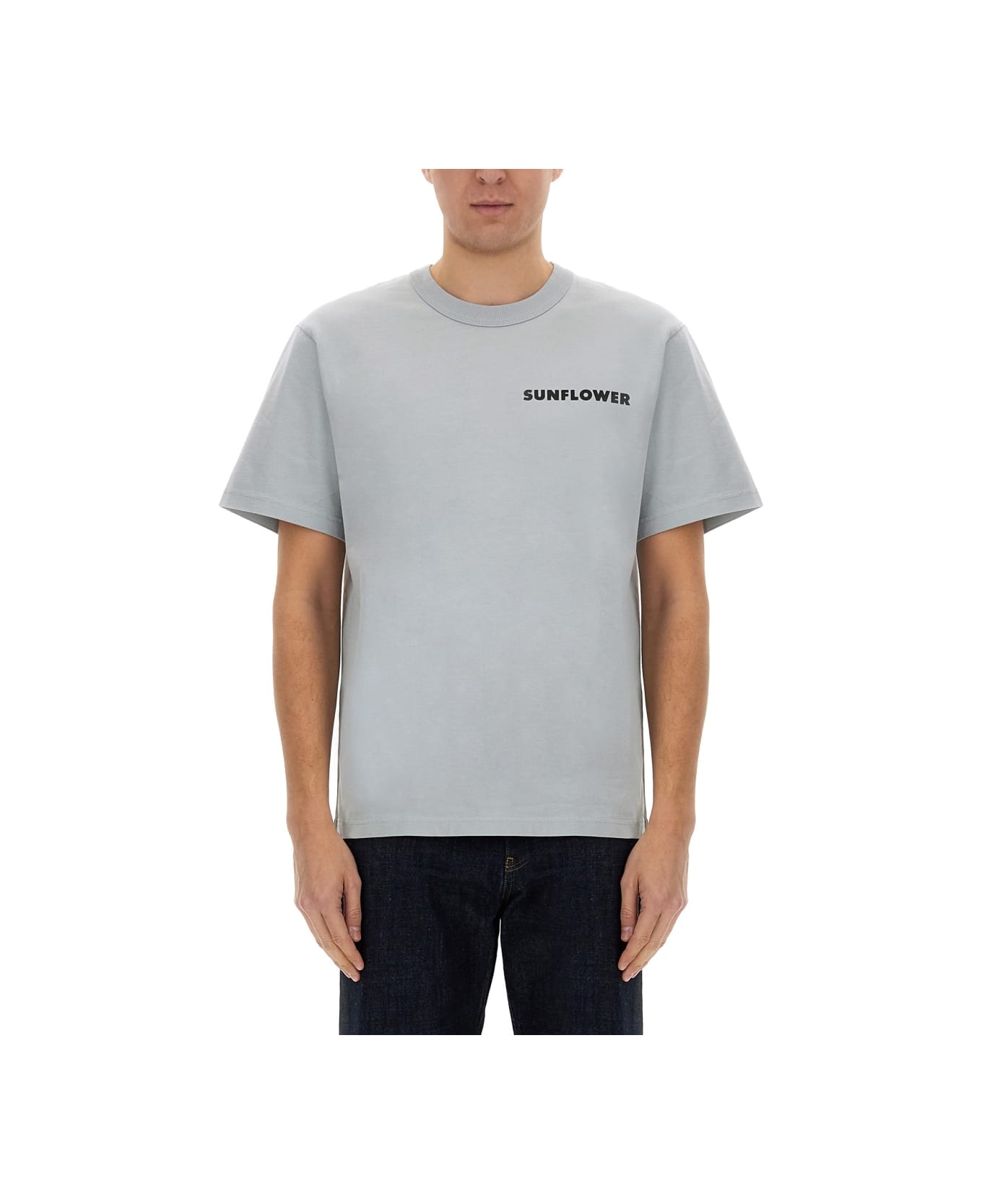 Sunflower T-shirt With Logo - GREY