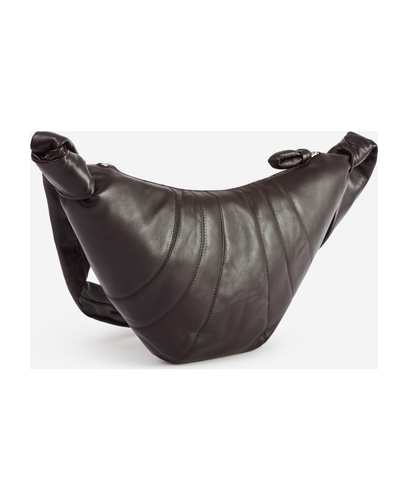 Lemaire Croissant Nappa Leather Medium Bag - Dark Chocolate