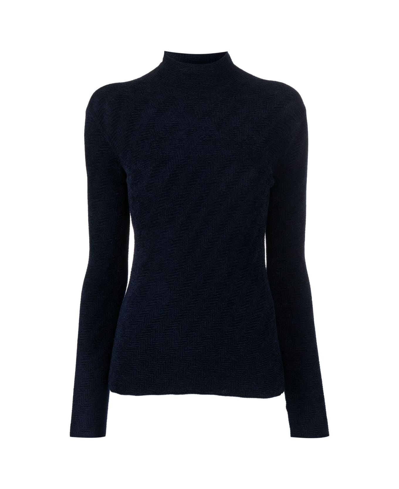 Emporio Armani Turtle Neck Sweater - Dark Blue ニットウェア