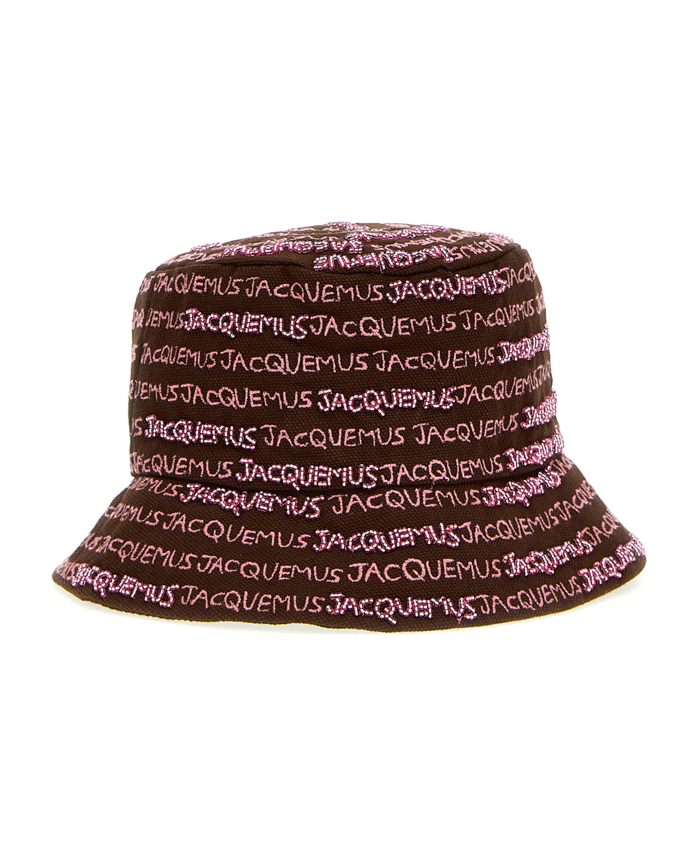 Jacquemus 'le Bob Bordado Bucket Hat - Brown 帽子