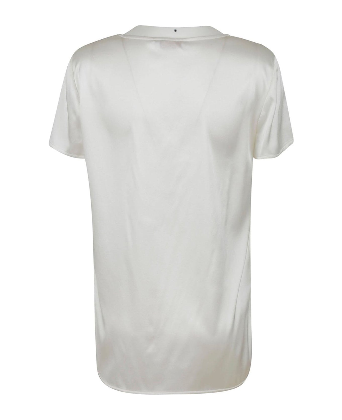 Max Mara Crewneck Short-sleeved T-shirt - AVORIO