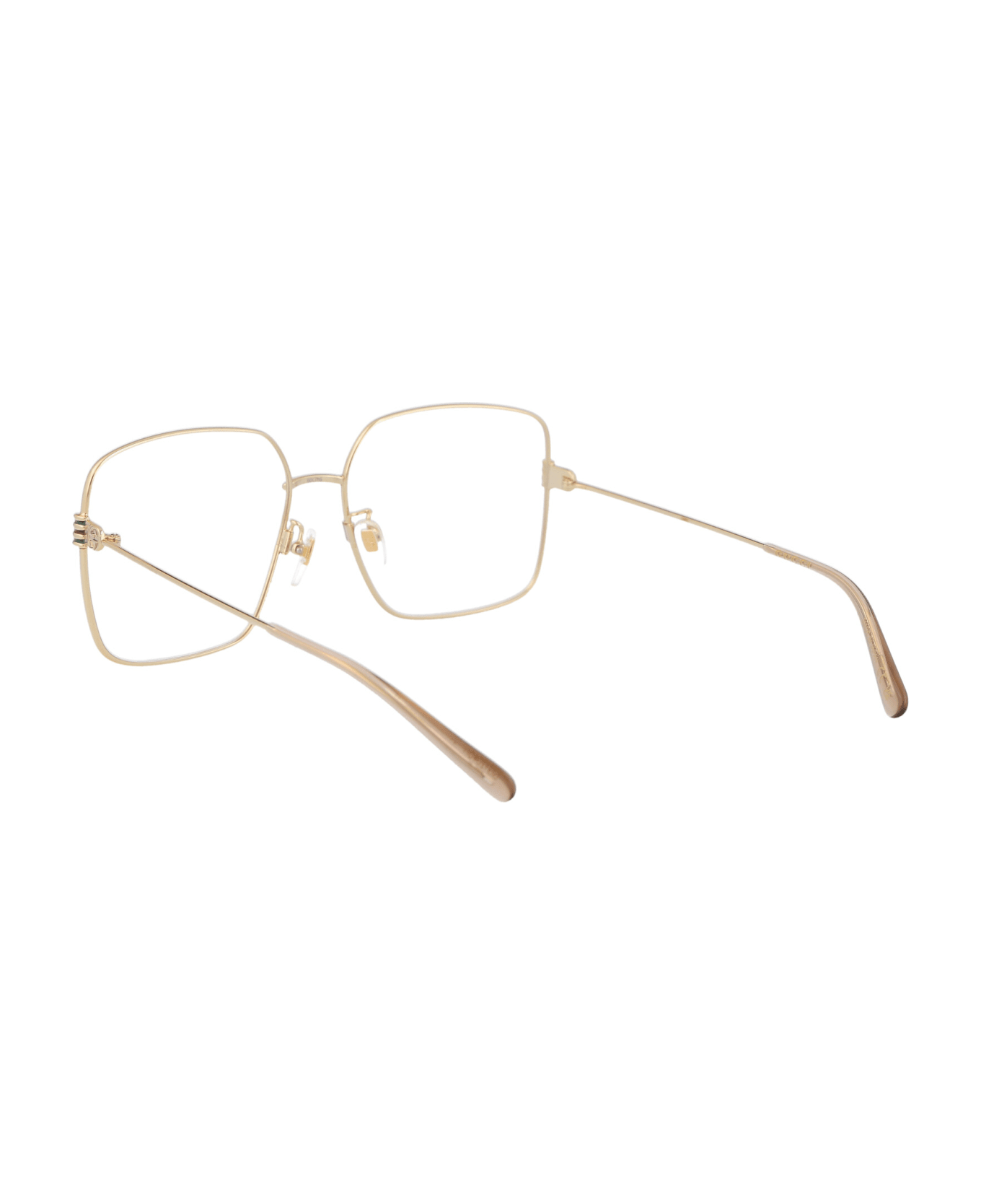 Gucci Eyewear Gg1284oa Glasses - 001 GOLD GOLD TRANSPARENT