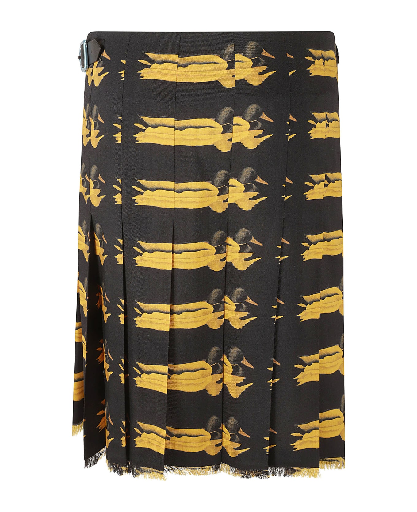 Burberry Monogram Print Pleated Skirt - PEAR IP CHECK スカート