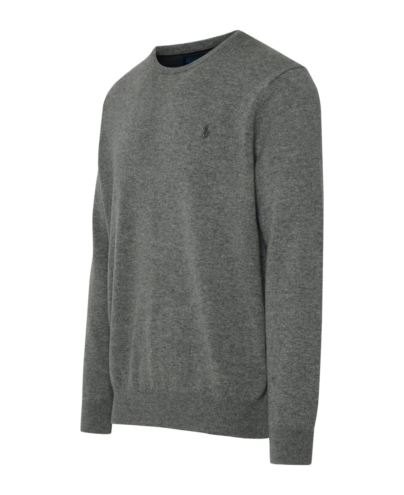 Ralph Lauren Wool Sweater With Pony - Grey