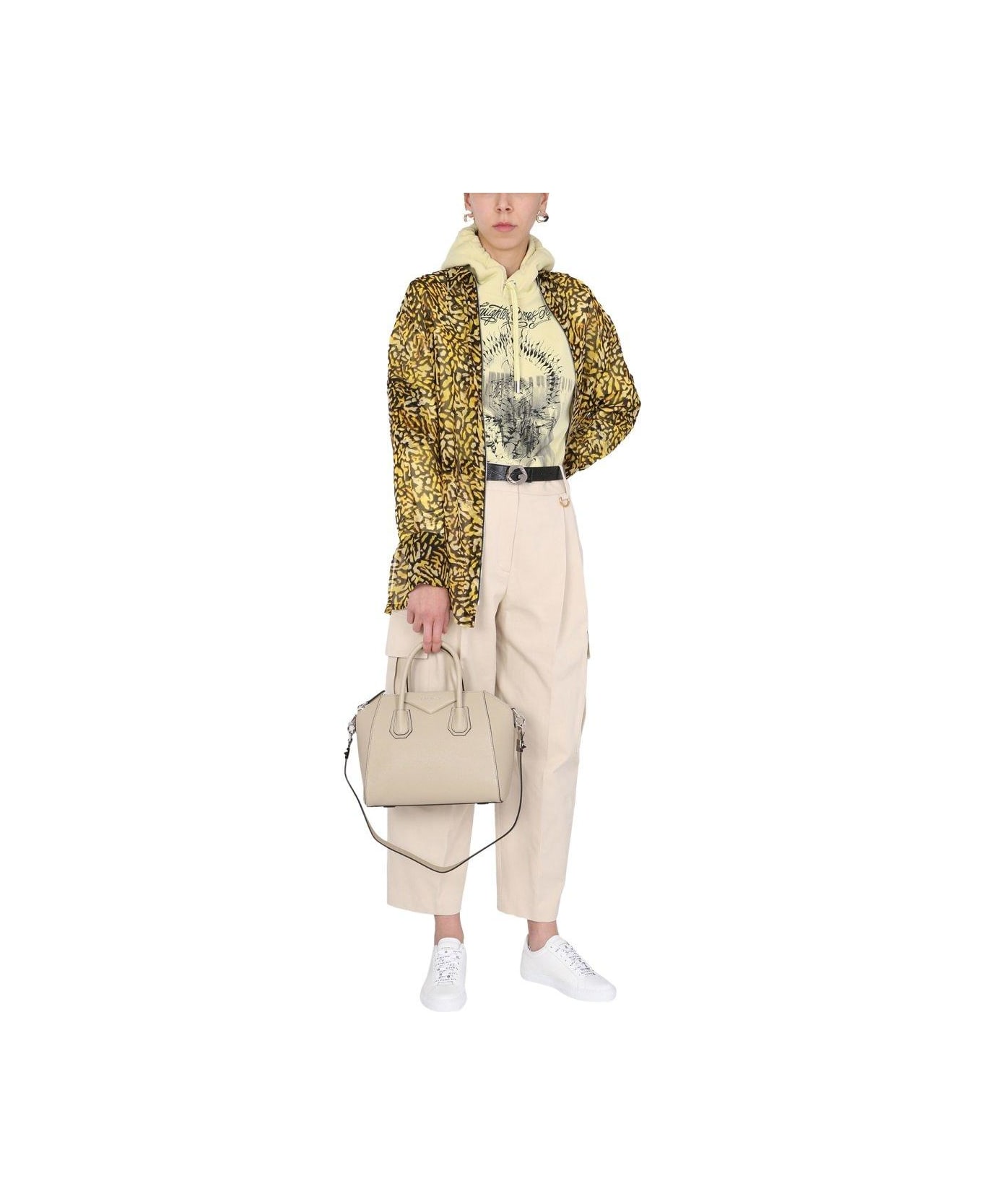 Givenchy Animal Print Zipped Shirt - MULTICOLOUR