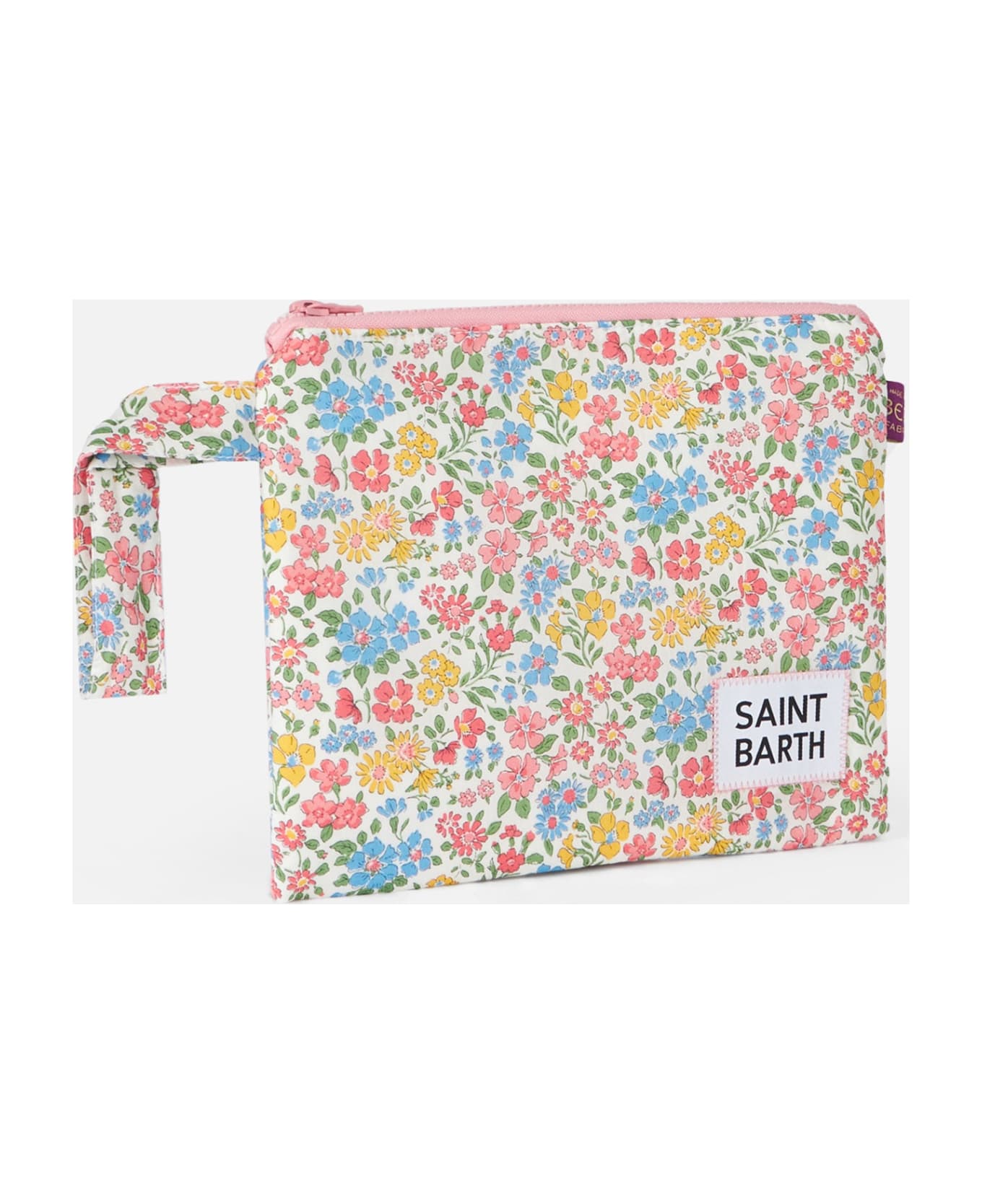 MC2 Saint Barth Pareasy Pochette With Annabelle Print | Made With Libery Fabric - PINK