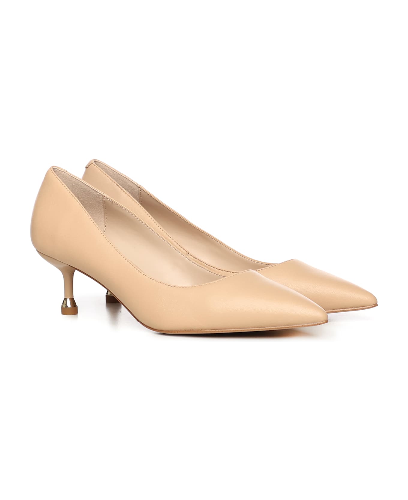 Liu-Jo Nappa Leather Pumps - Nude
