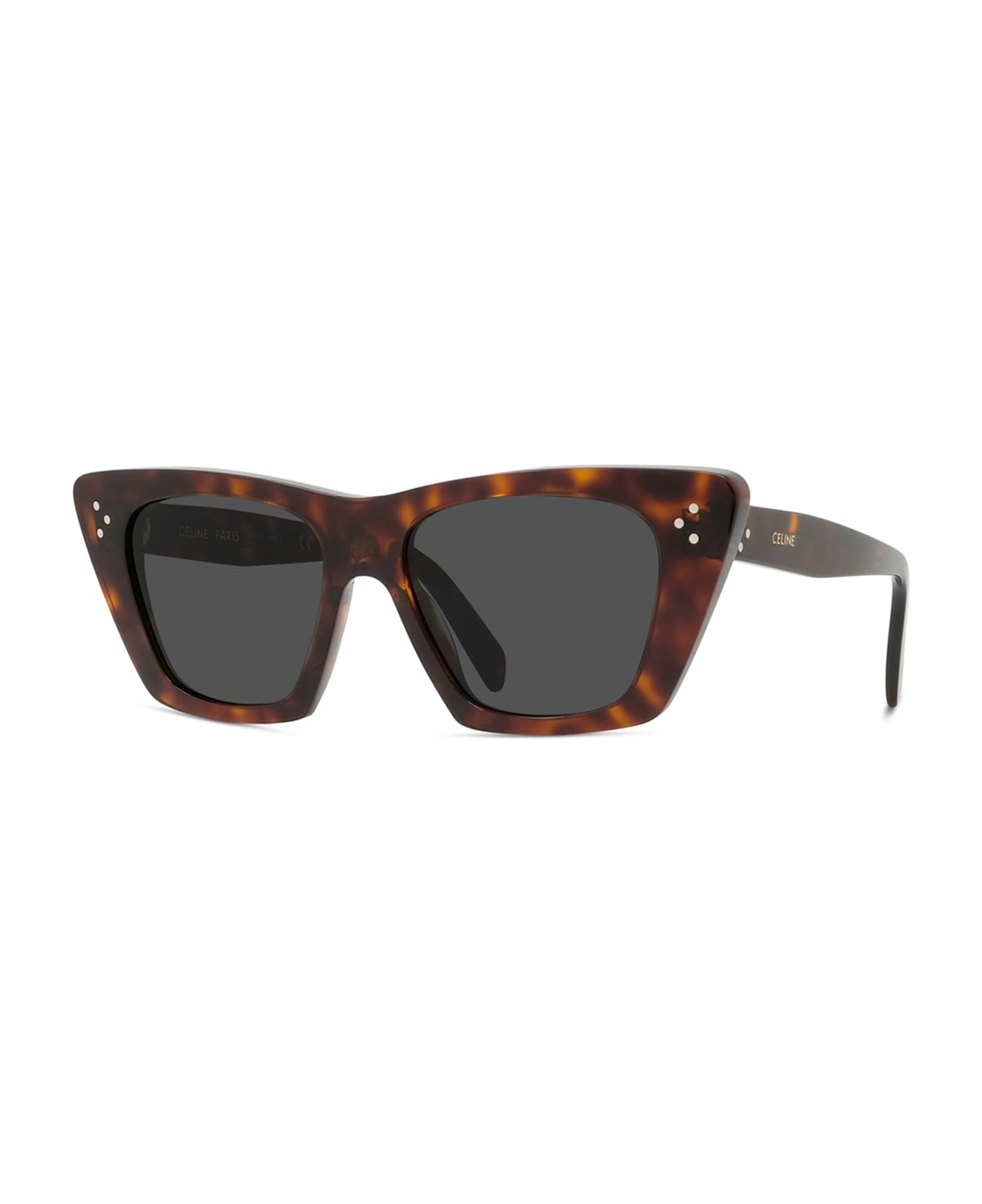 Celine 3 Dots Cl40187i - Red Havana Sunglasses - Havana