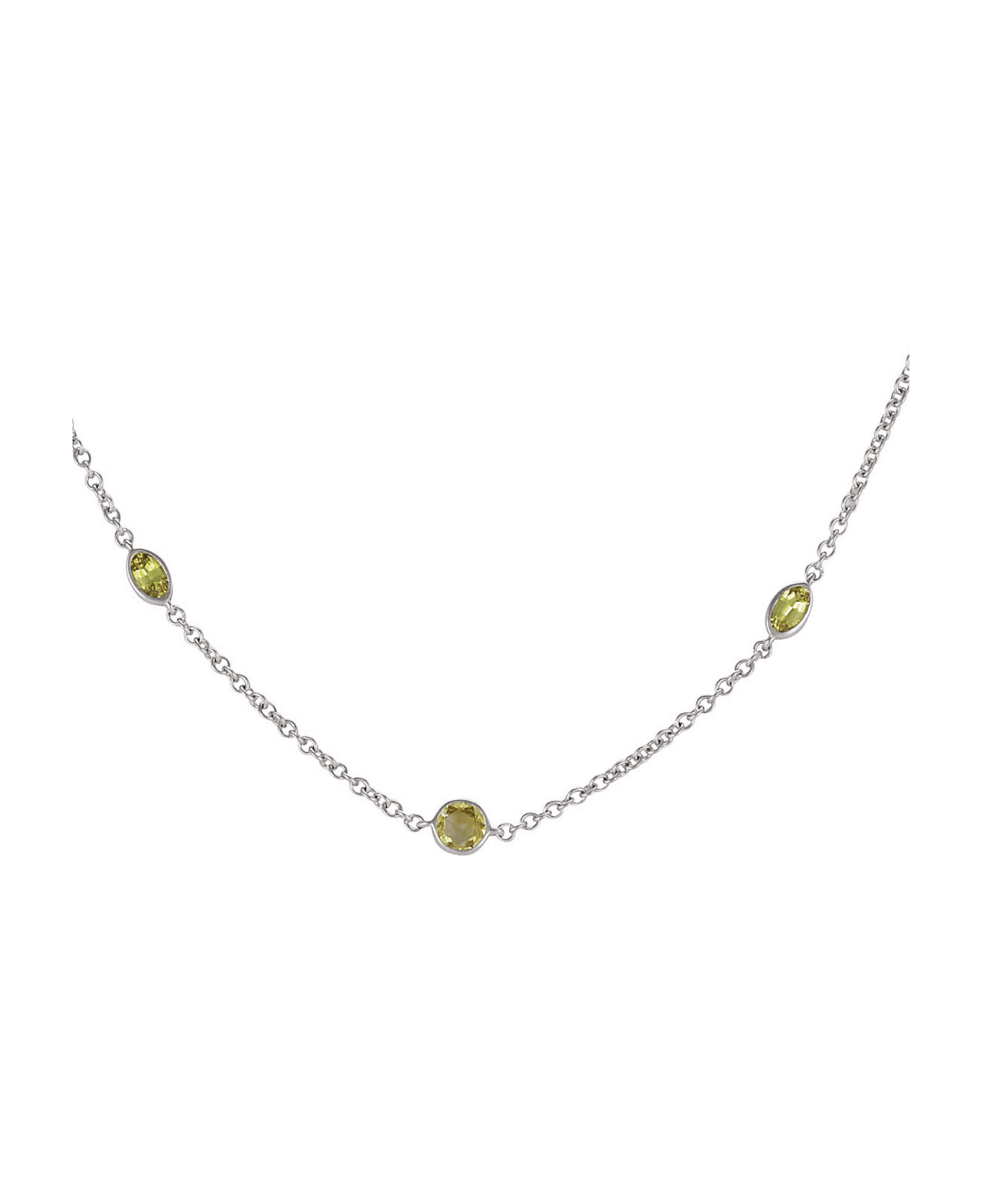 Lo Spazio Jewelry Lo Spazio Yellow Sapphire and Diamond Necklace - Yellow