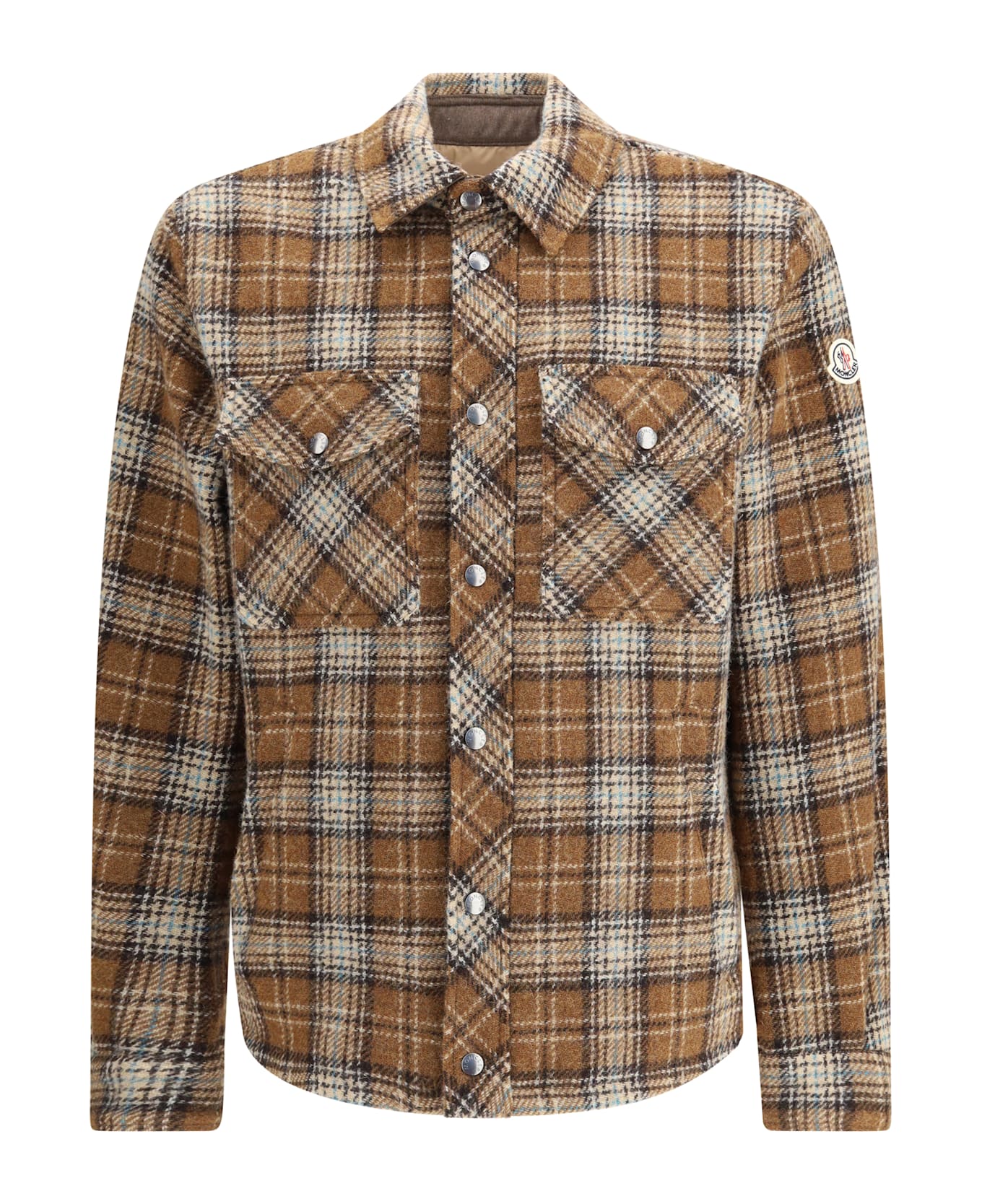 Moncler Checked Wool Overshirt