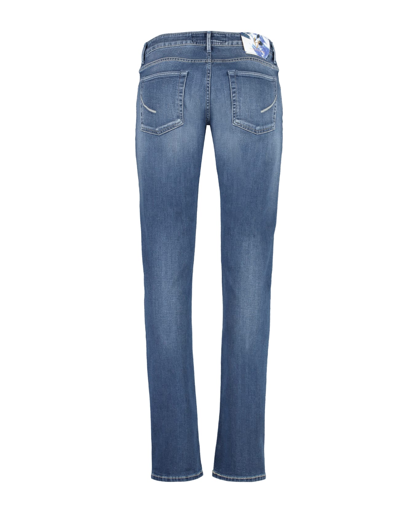 Hand Picked 5-pocket Straight-leg Jeans - Denim