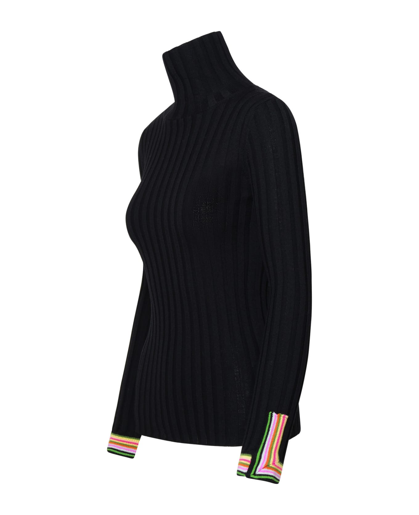 Etro Black Wool Turtleneck Sweater - Black