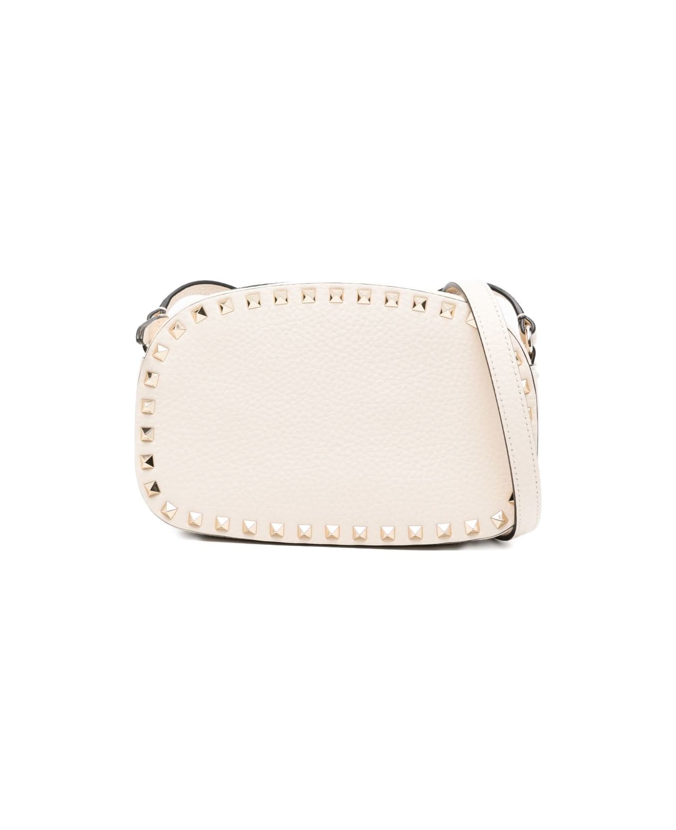 Valentino Garavani Mini Rockstud Shoulder Bag - White